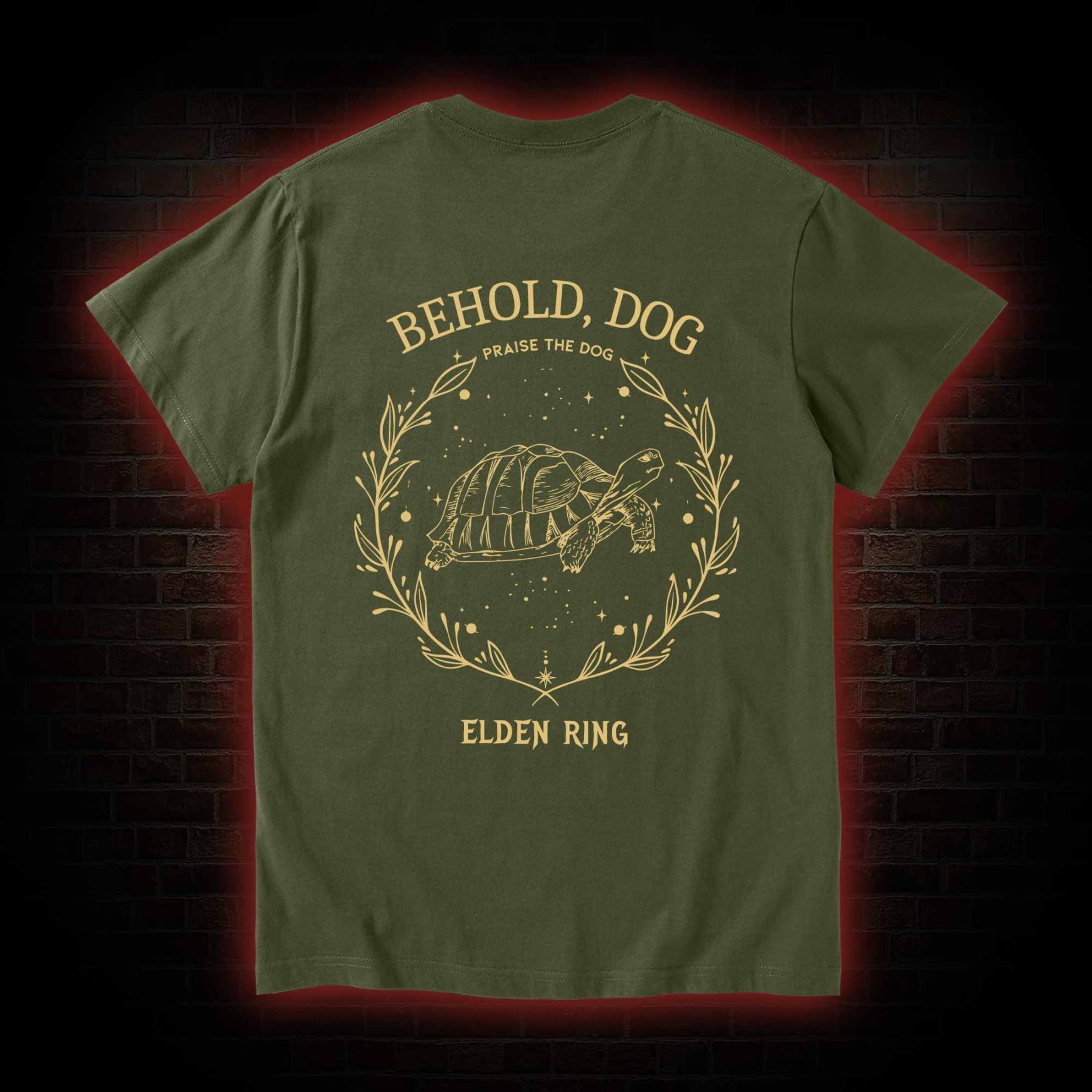 Behold Dog Front Back T-Shirt