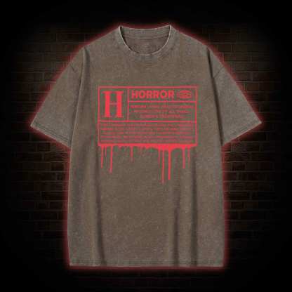 Horror Rating Washed T-shirt