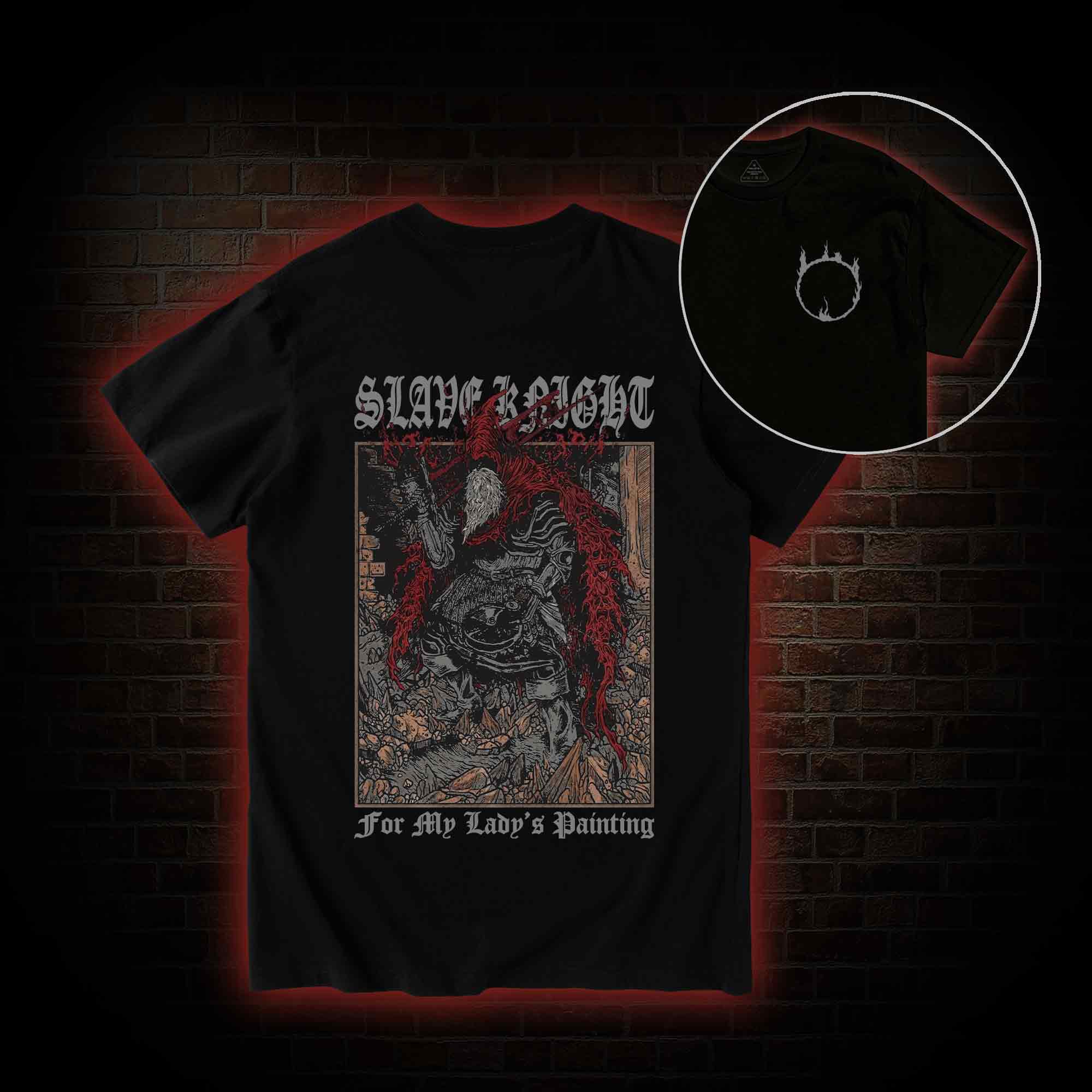 For My Lady's Painting Back Print T-Shirt