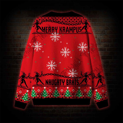 Merry Krampus Naughty Brats Ugly Sweatshirts