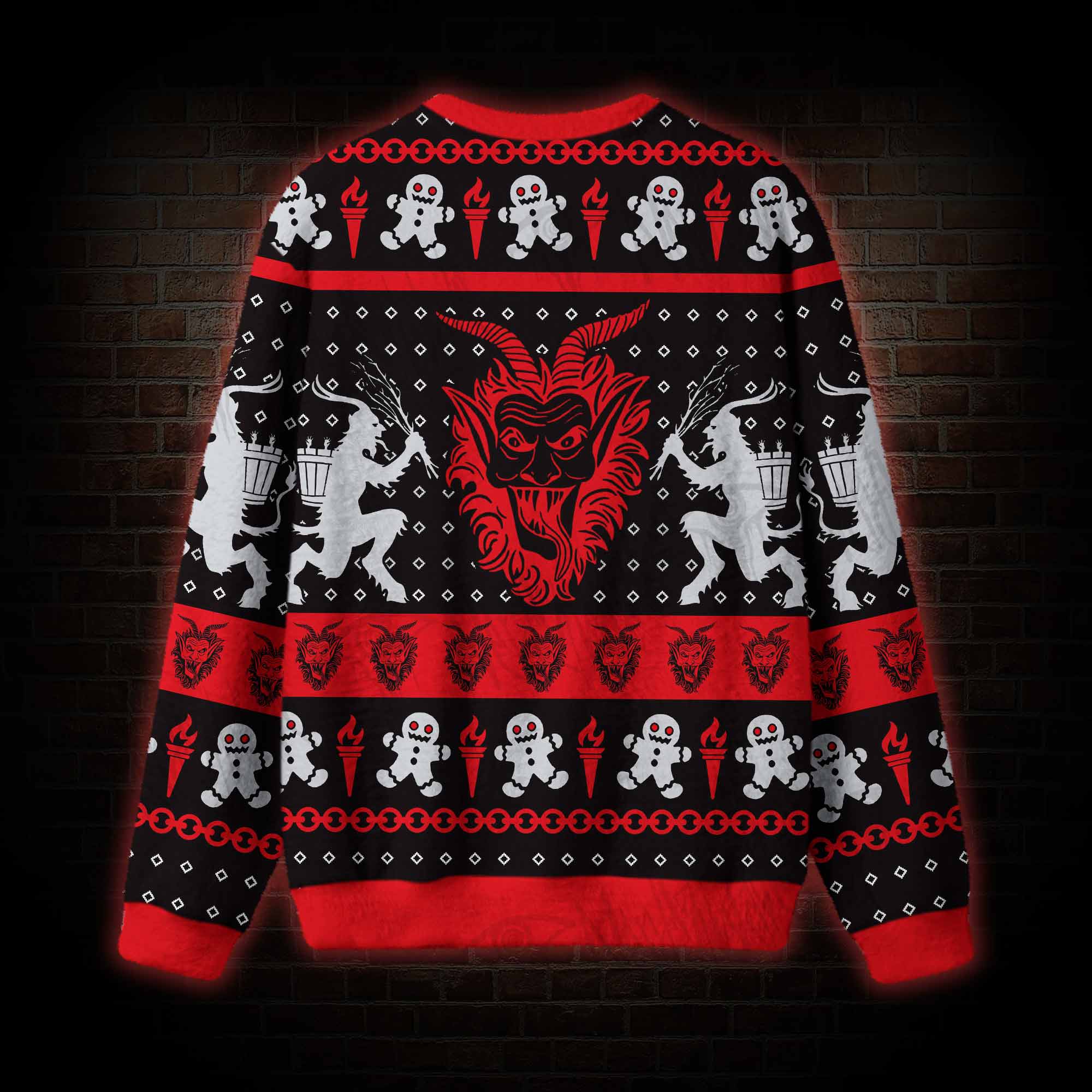 Horror Krampus Ugly Sweatshirts