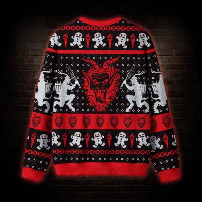 Horror Krampus Ugly Sweatshirts