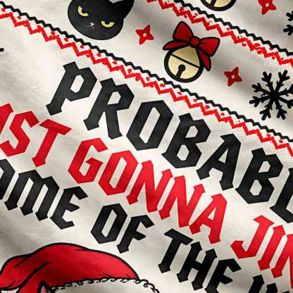 Tired of Jingle Cat Ugly Sweatshirts