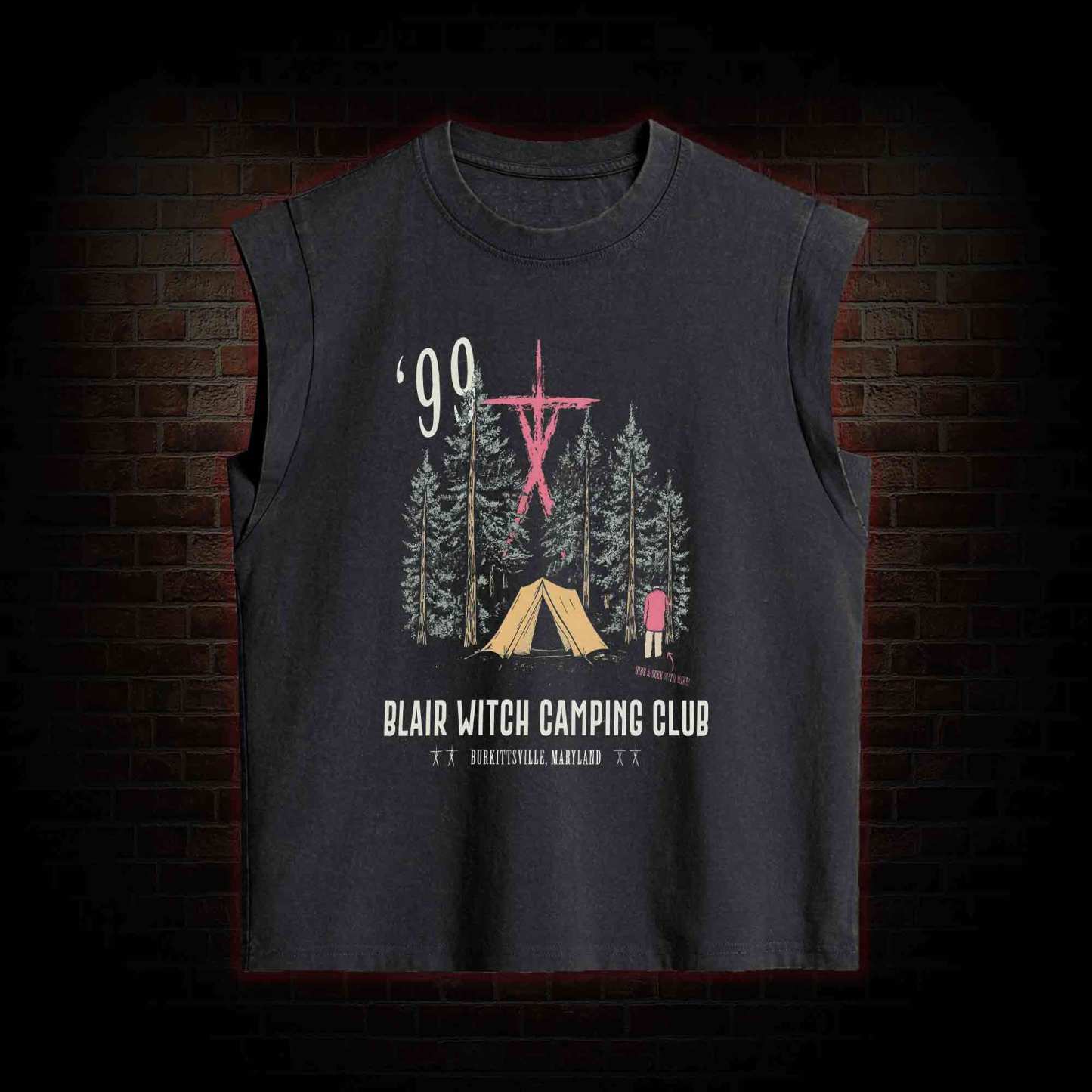 Witch Camping Women's Washed Tank Top