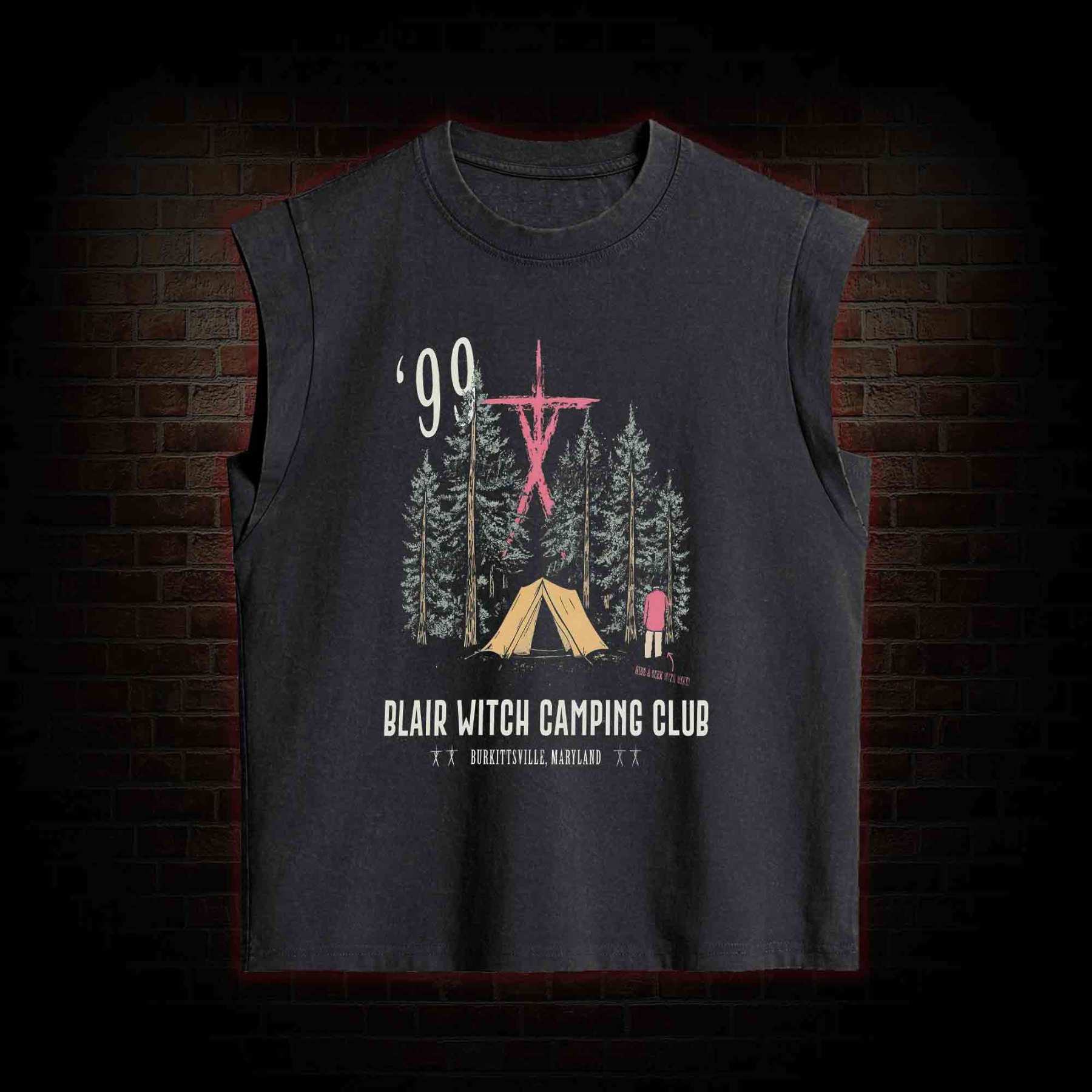 Witch Camping Women's Washed Tank Top