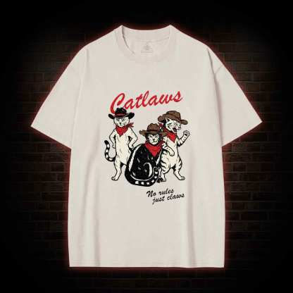 Vintage Cowboy Cat Washed T-shirt