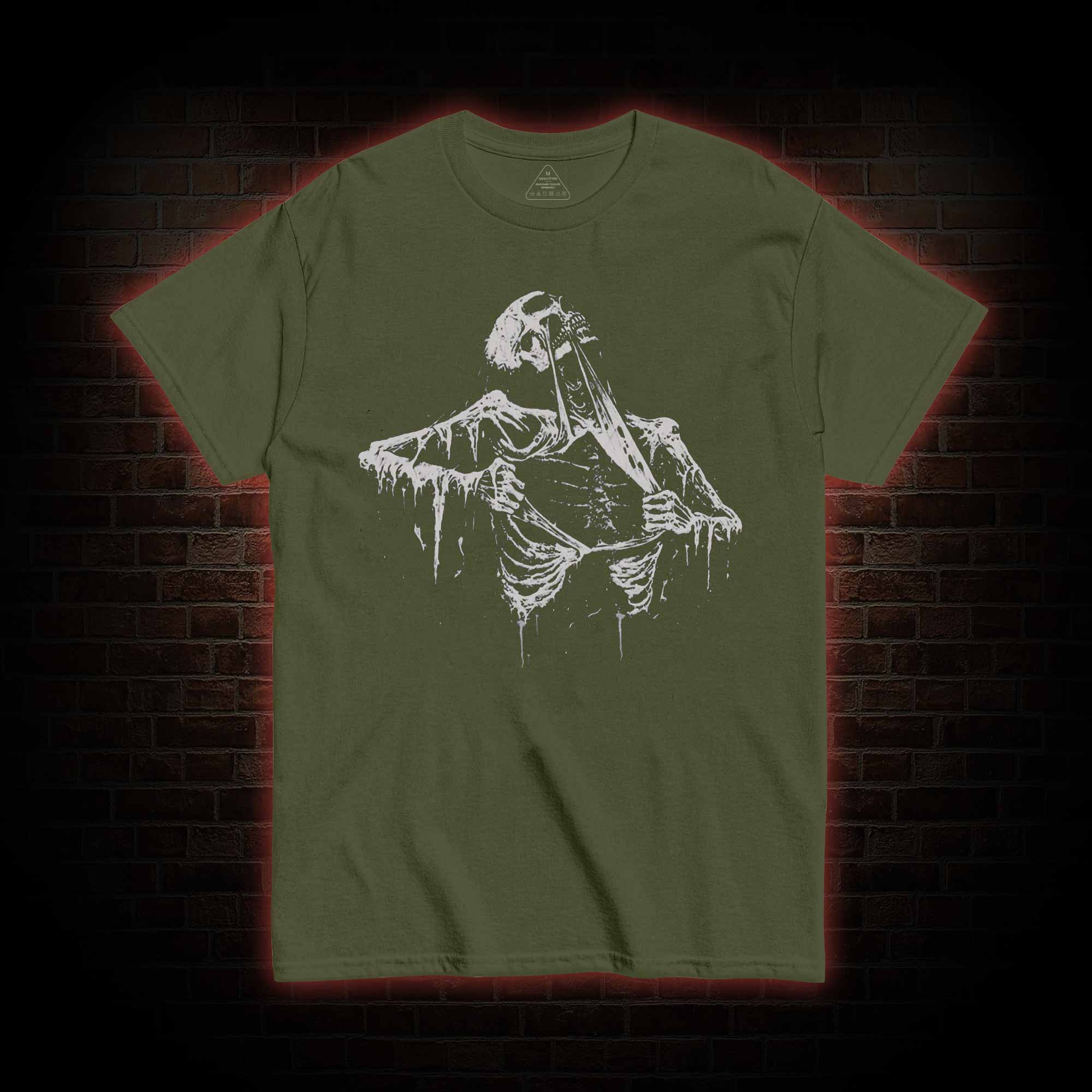 Skeleton Ripping Rib Cage T-shirt 