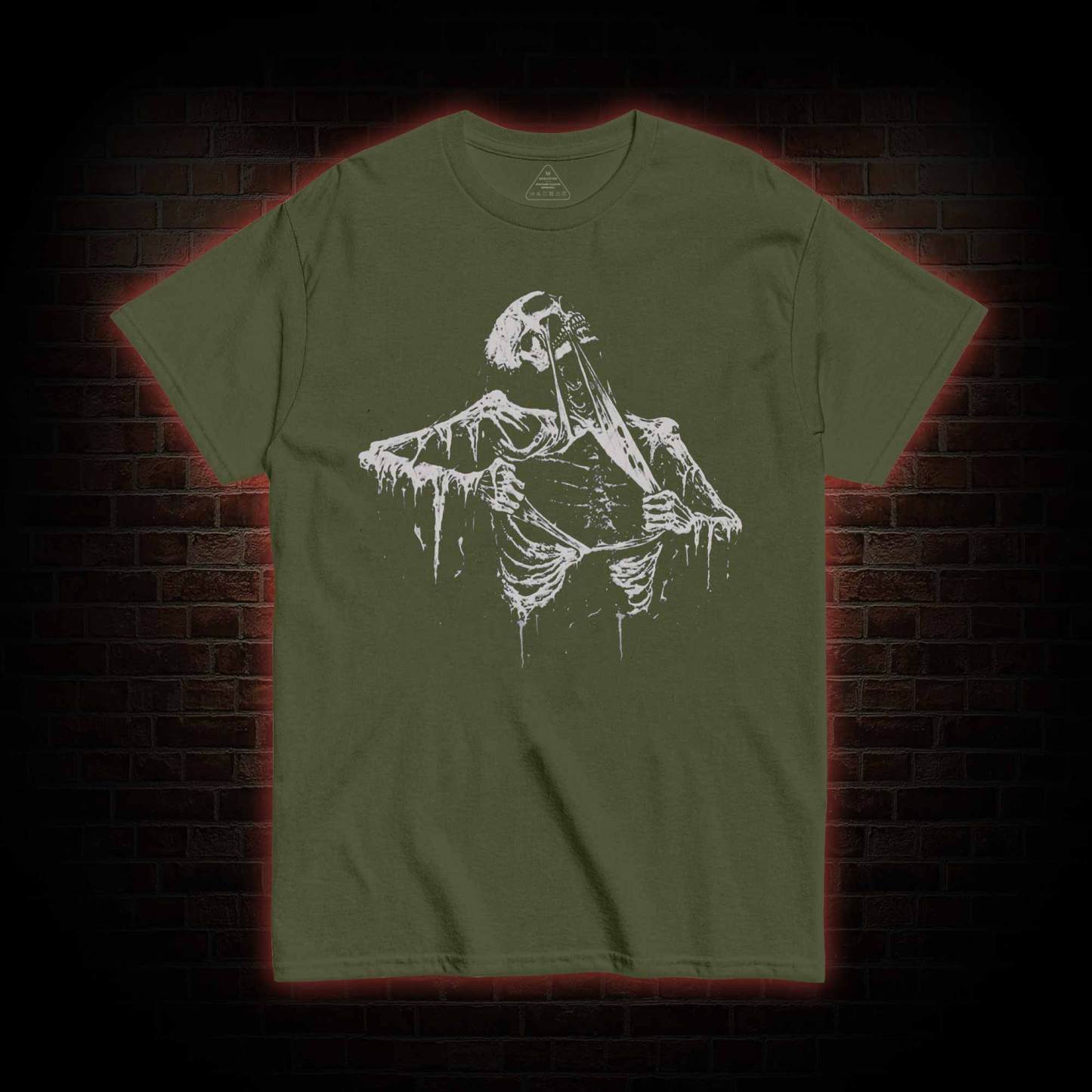 Skeleton Ripping Rib Cage T-shirt 