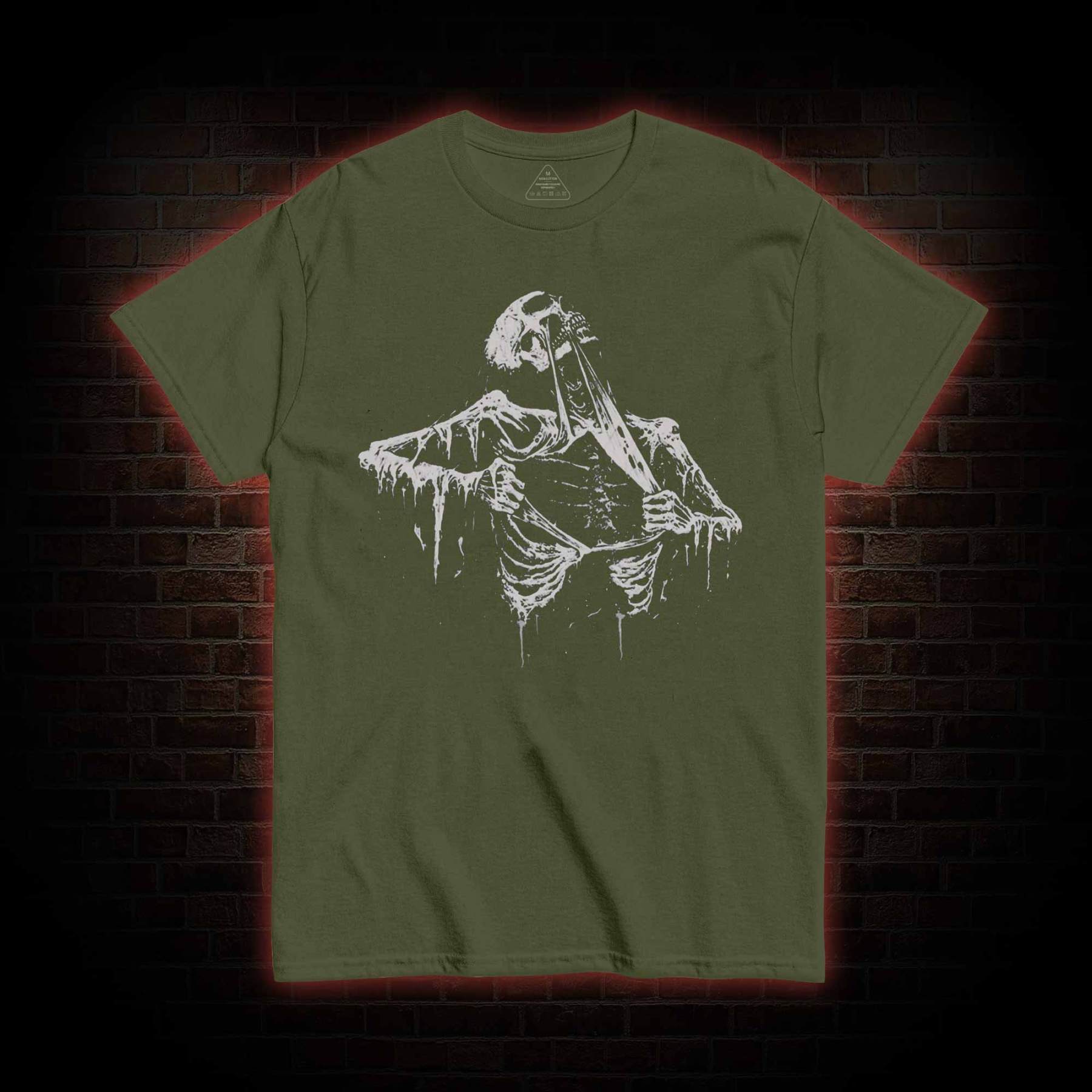 Skeleton Ripping Rib Cage T-shirt 