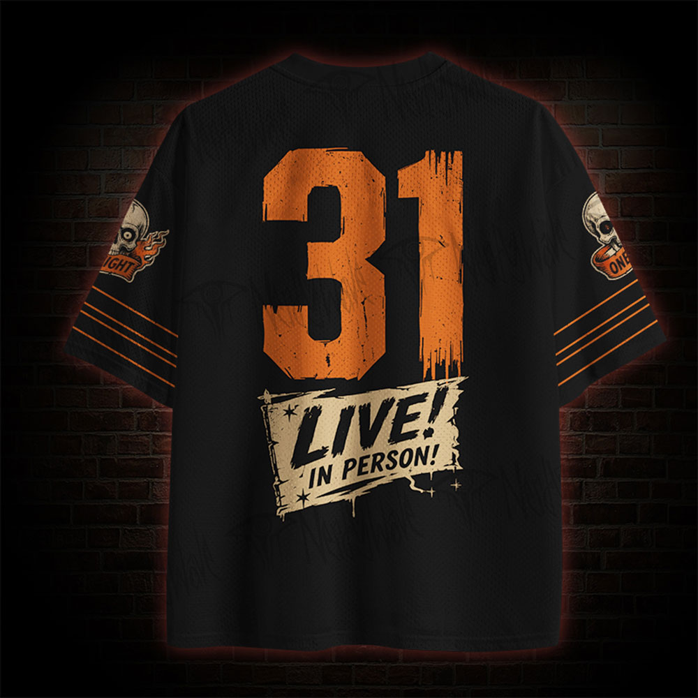 One Night Trick Or Treat Horror Mesh Jersey