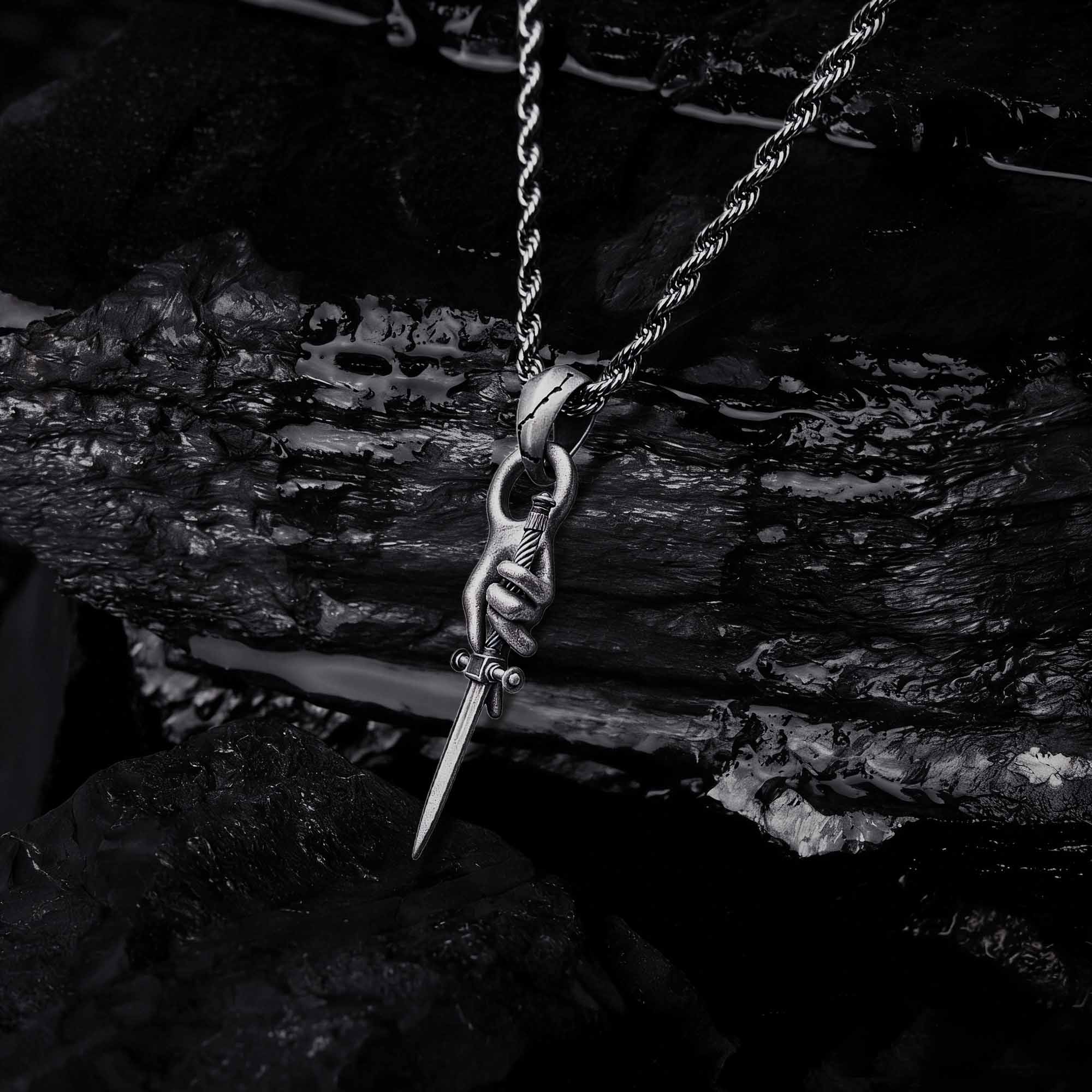Dagger of Fate Sculptural Necklace