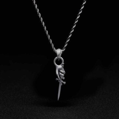 Dagger of Fate Sculptural Necklace