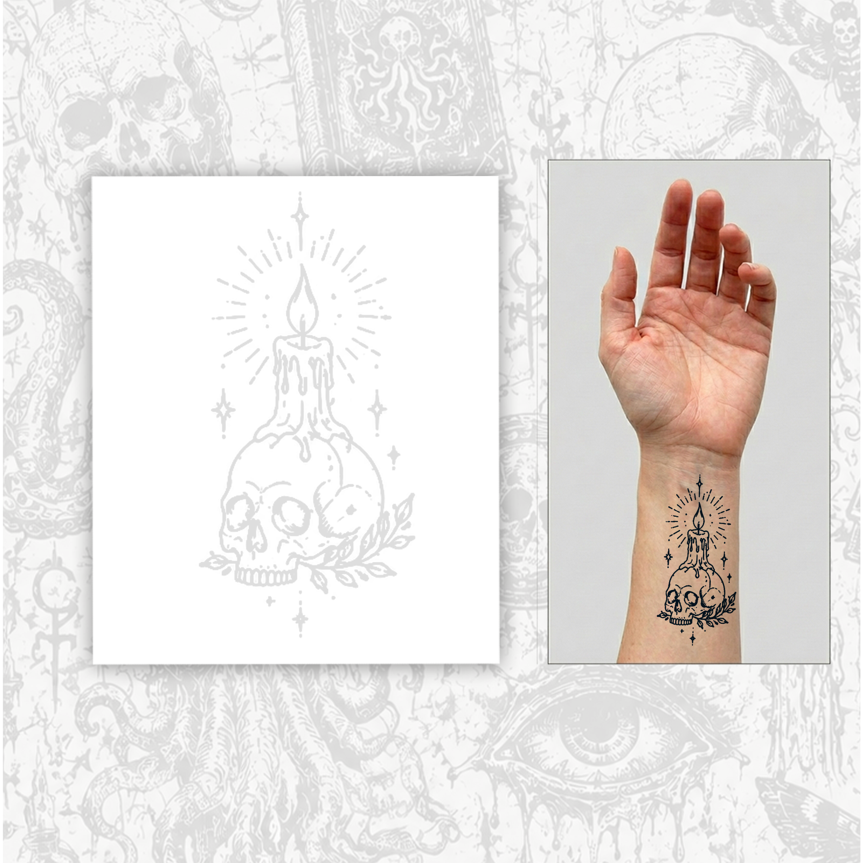 Burning Life Temporary Tattoo