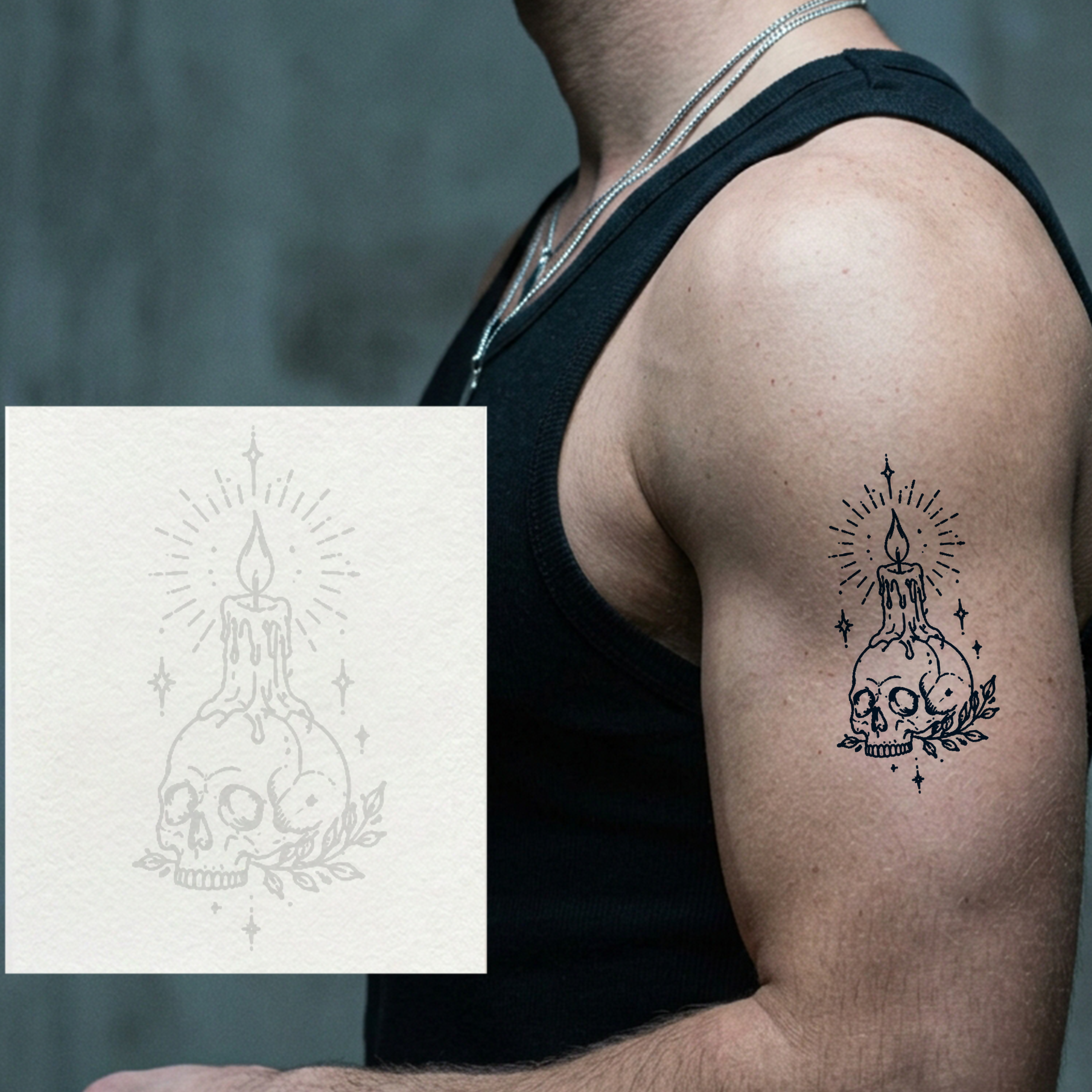 Burning Life Temporary Tattoo