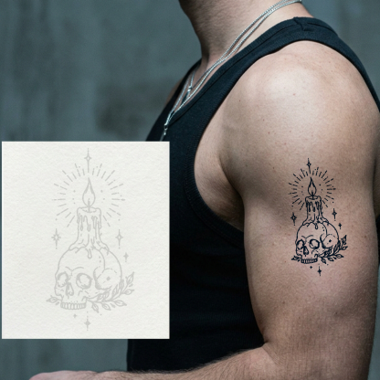 Burning Life Temporary Tattoo