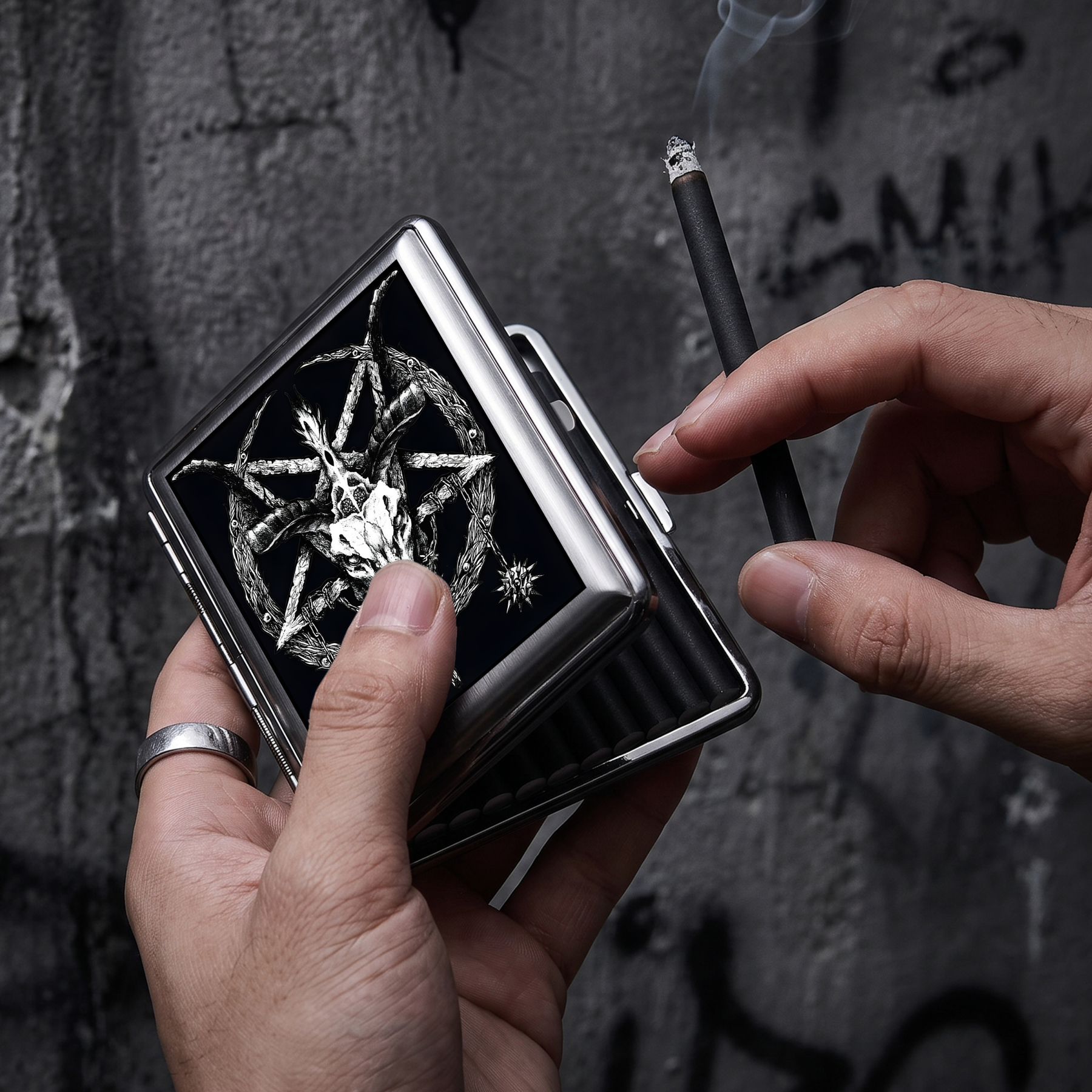 Baphomet Compressed Cigarette Box