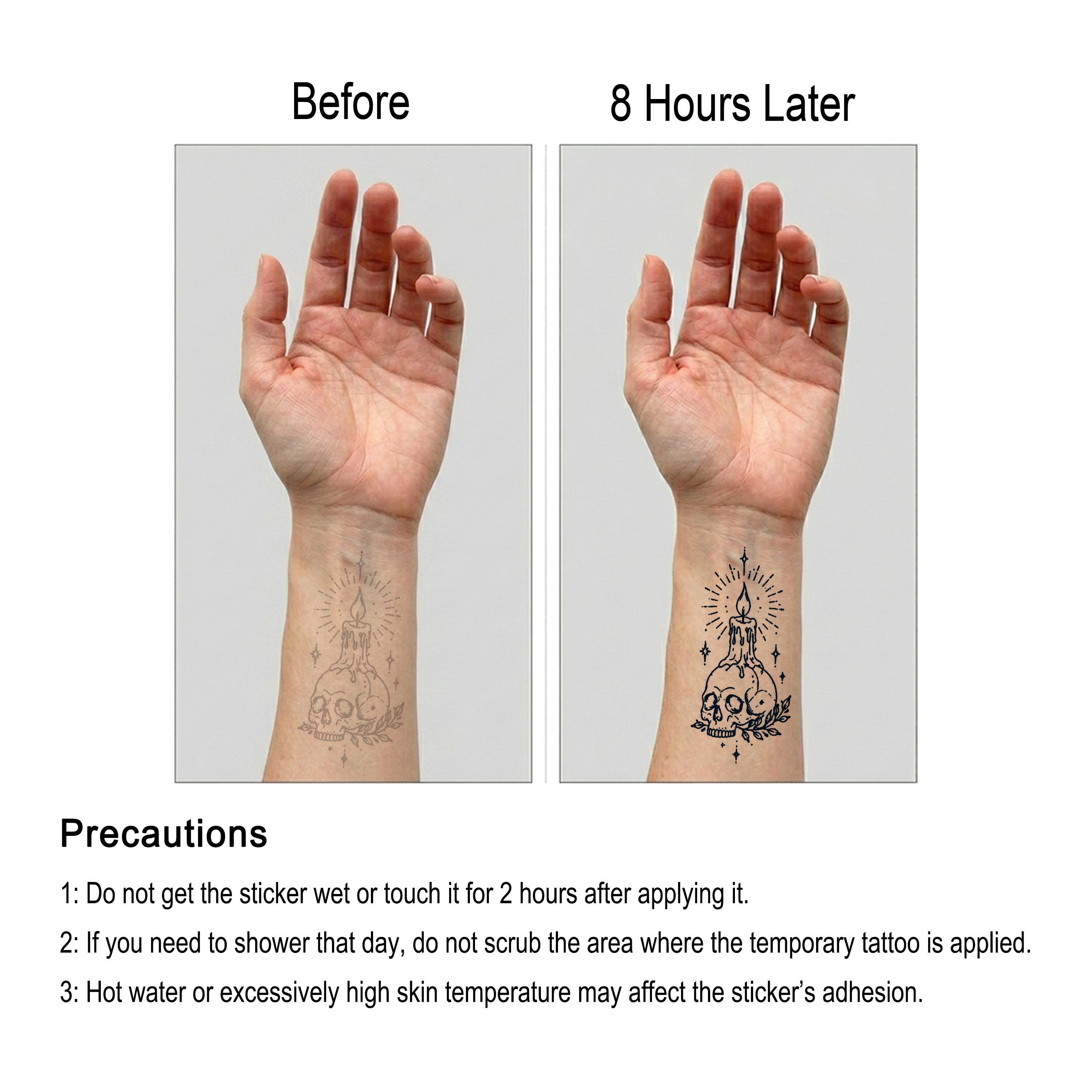 Burning Life Temporary Tattoo