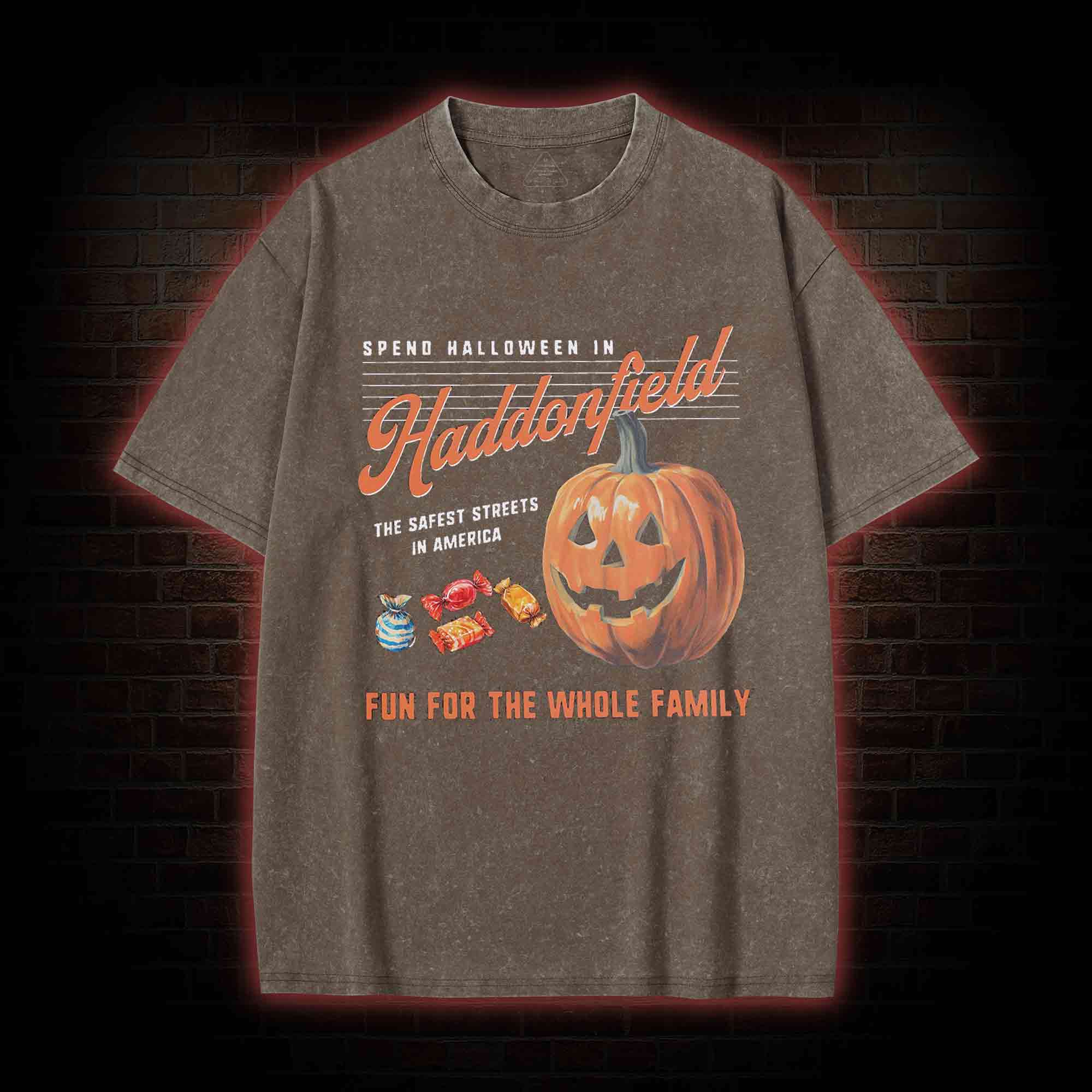 Spend Halloween in Haddonfield Washed T-shirt