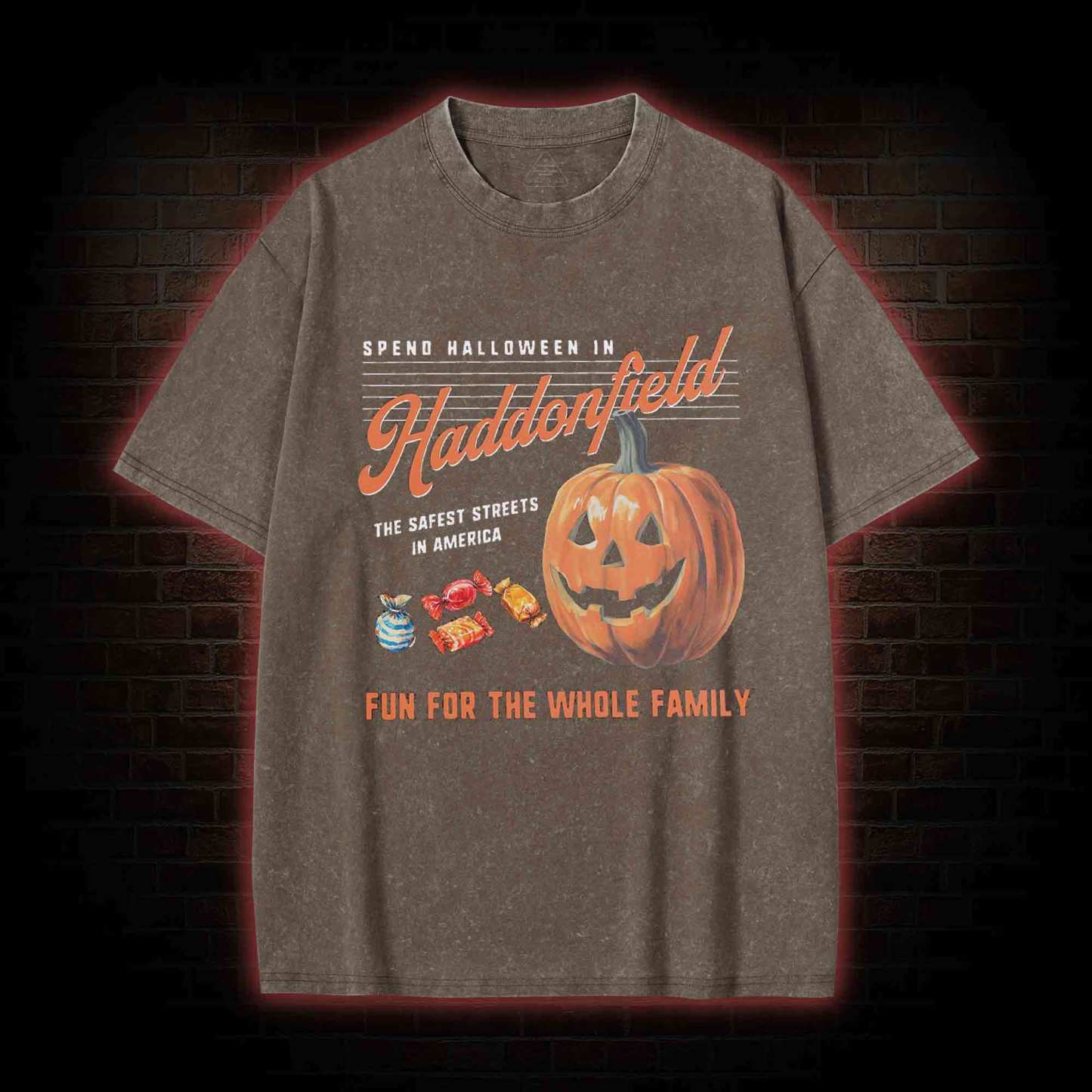 Spend Halloween in Haddonfield Washed T-shirt