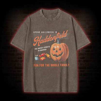 Spend Halloween in Haddonfield Washed T-shirt