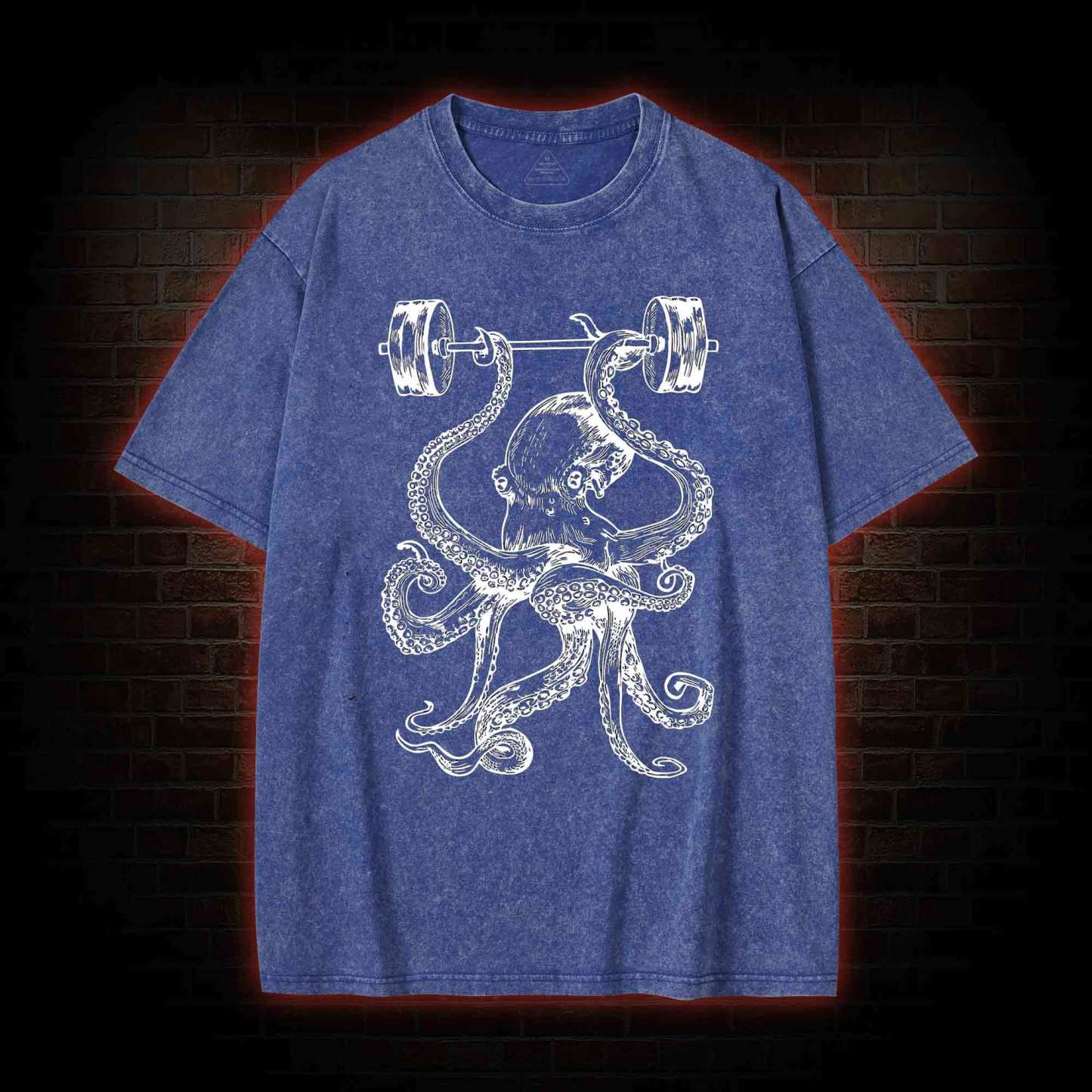 Octopus Weightlifting Washed T-shirt