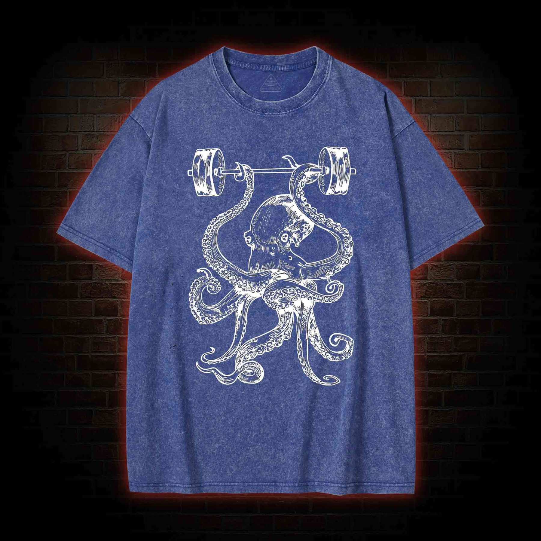 Octopus Weightlifting Washed T-shirt