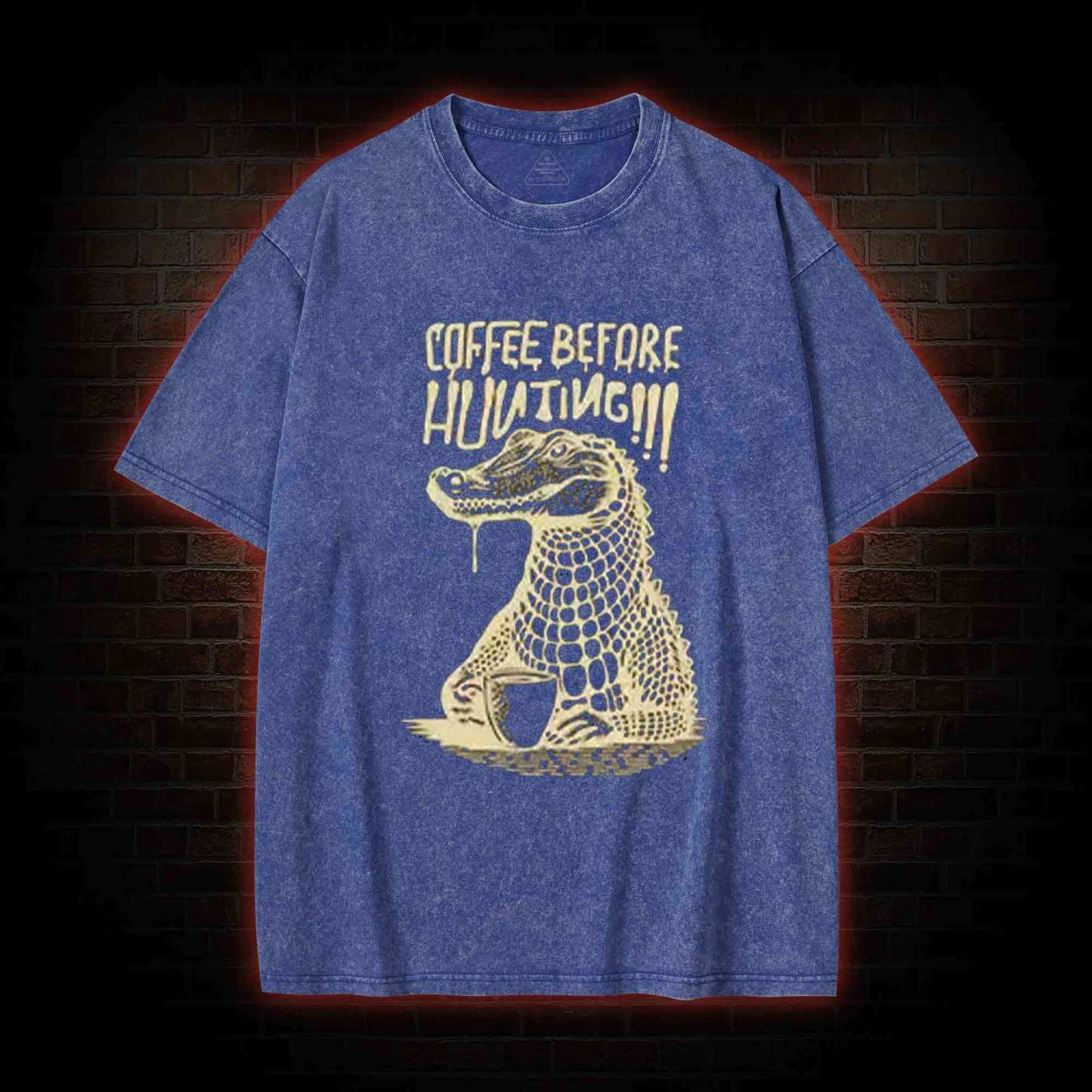 Coffee Before Hunting!!! Washed T-shirt