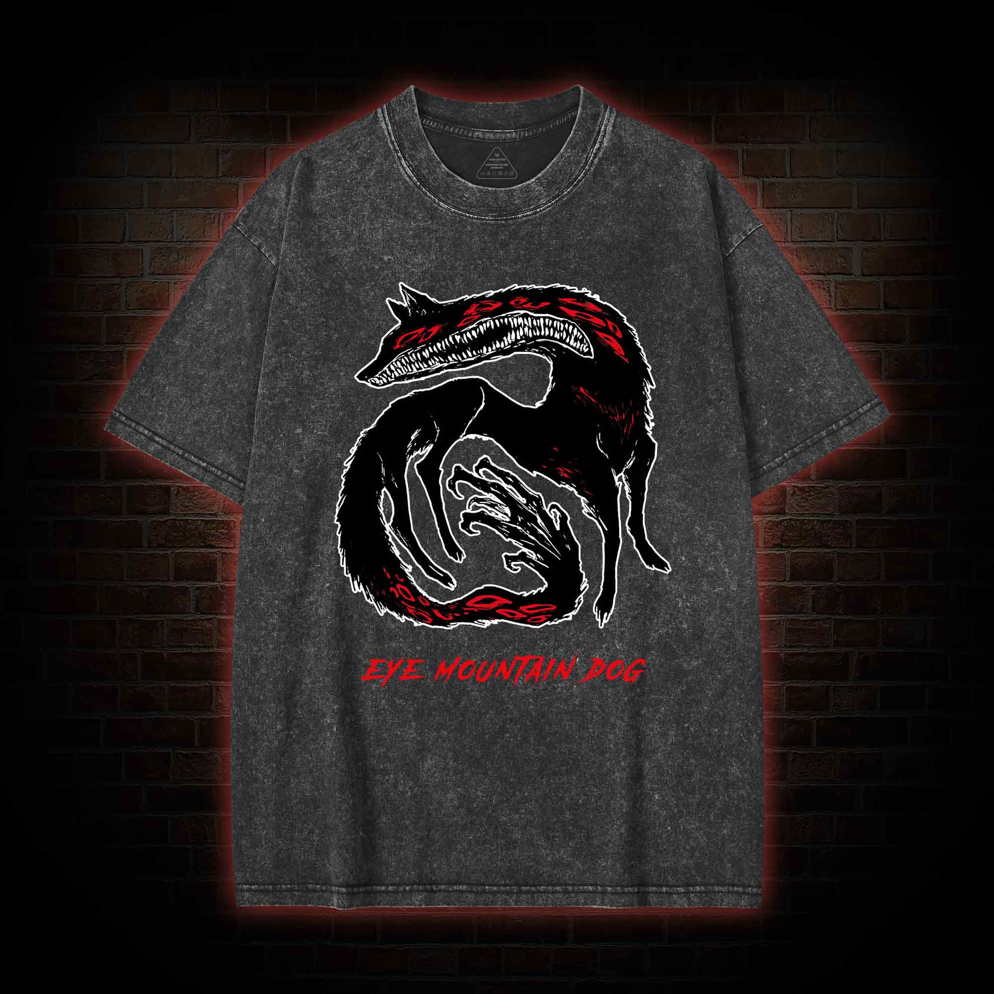 Eye Mountain Dog Washed T-shirt