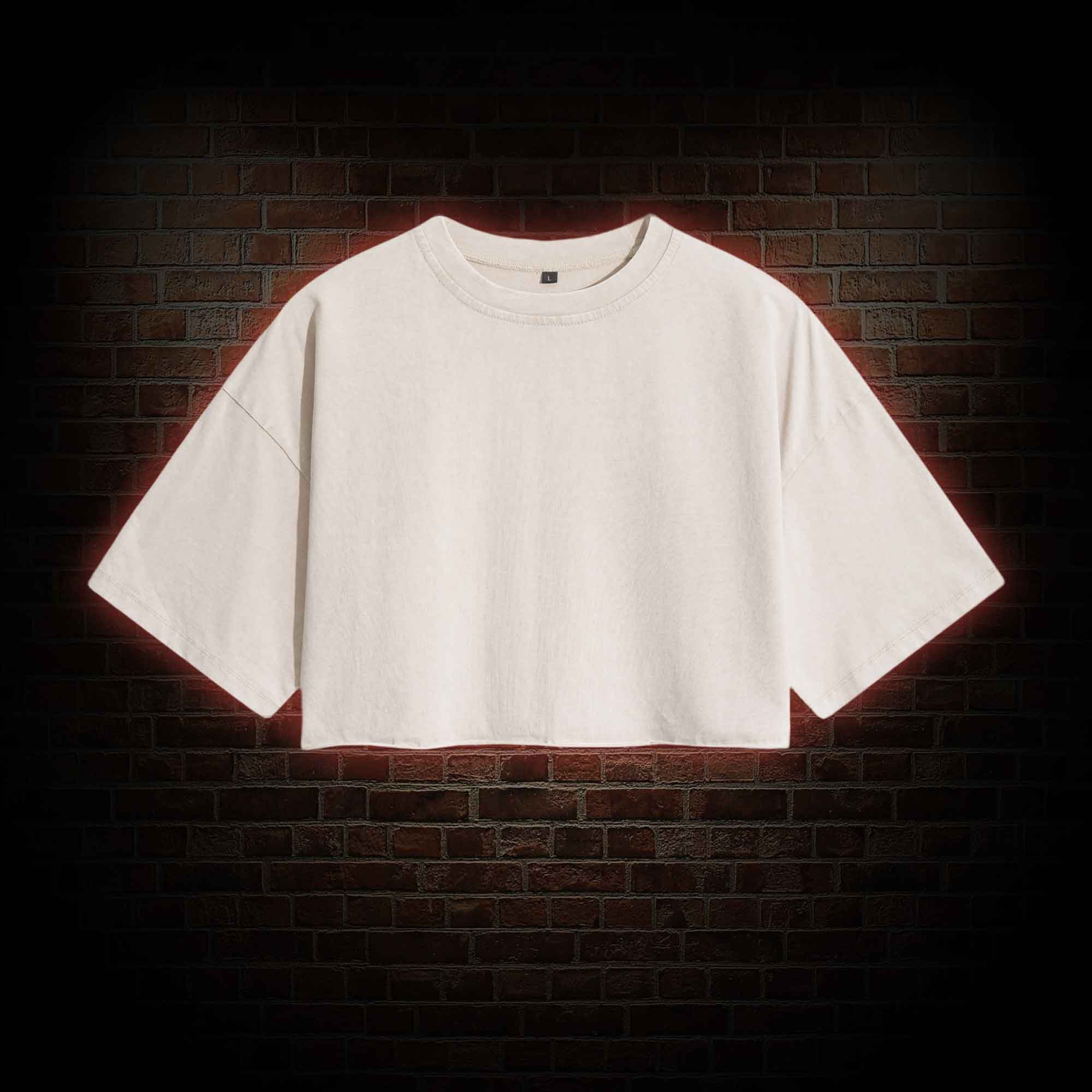 Women's Washed Cropped T-shirts