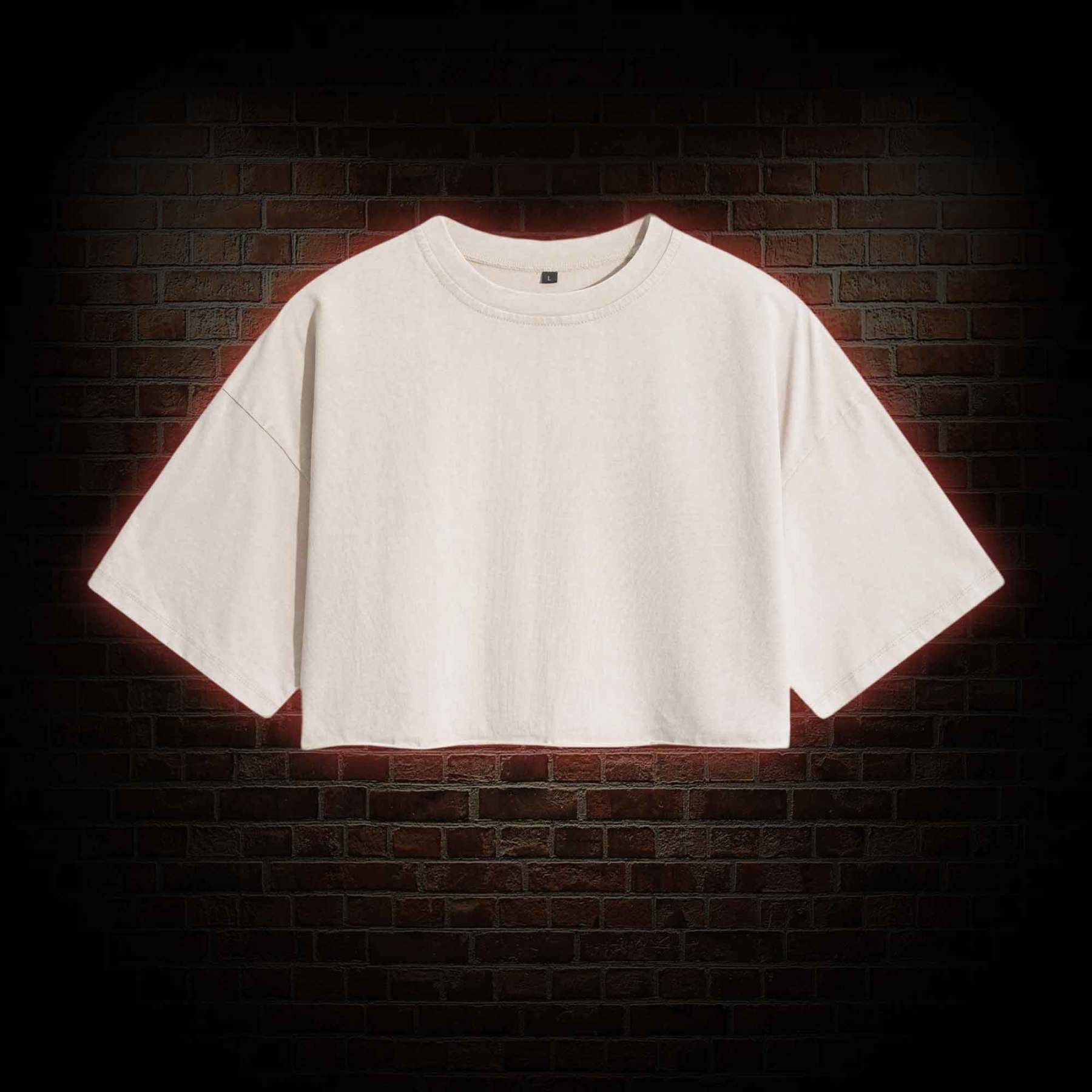 Women's Washed Cropped T-shirts