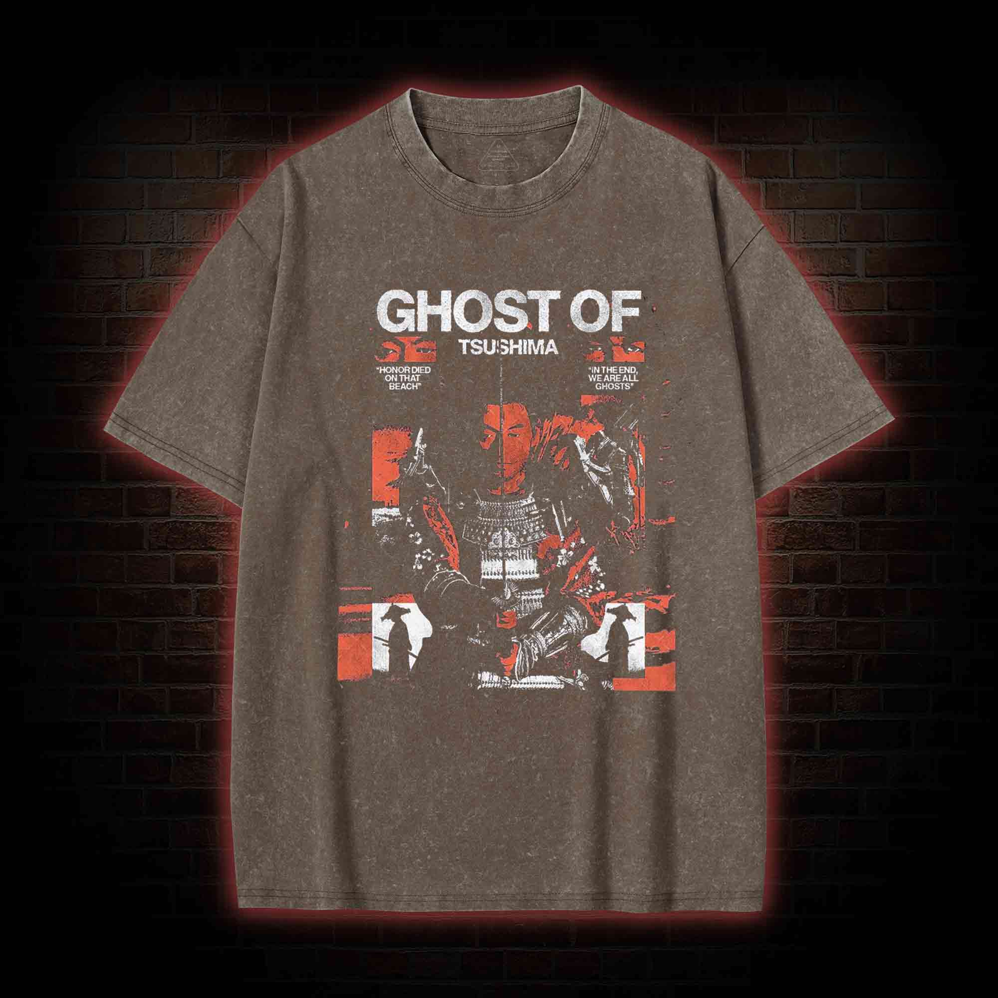 Horror Died on that Beach Washed T-shirt