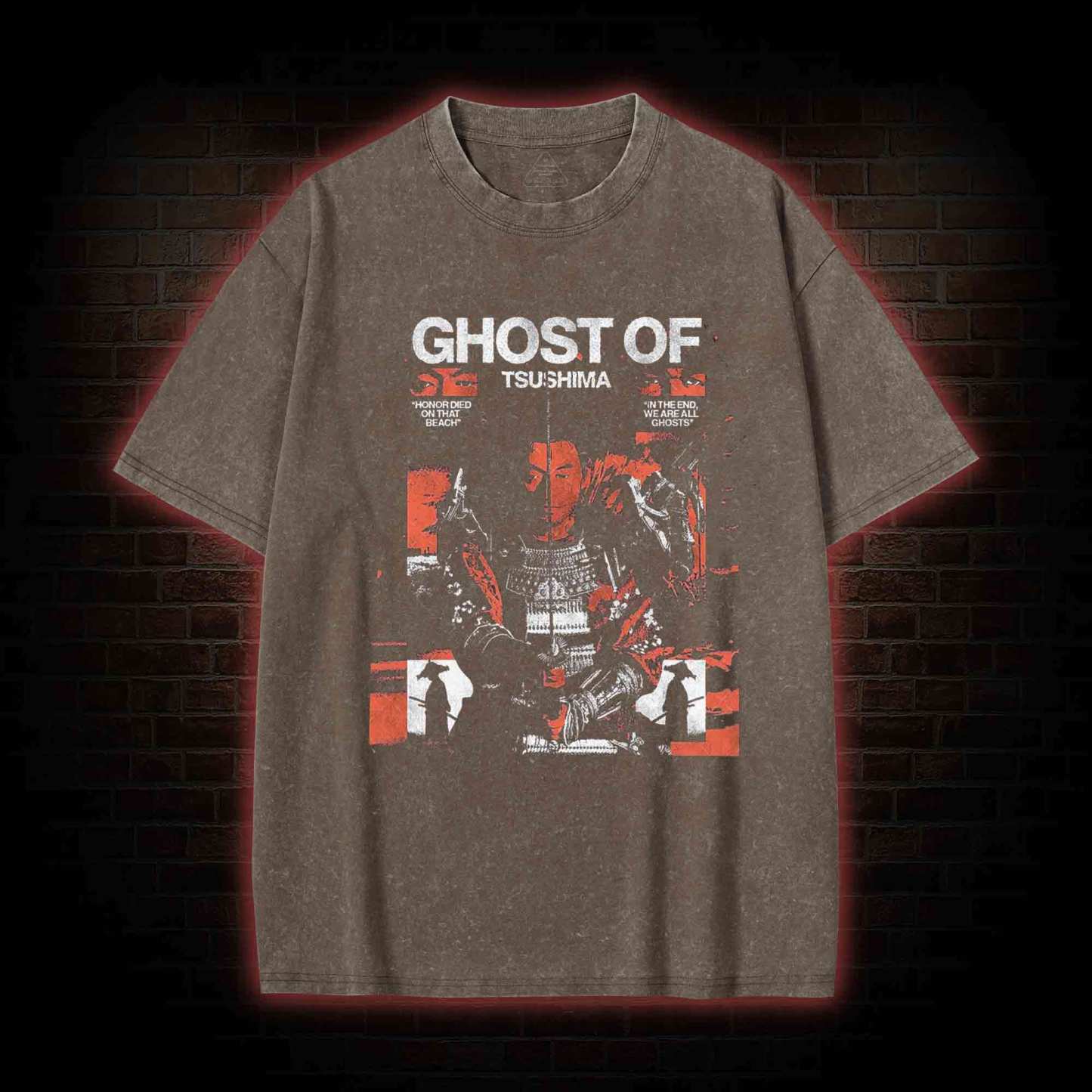 Horror Died on that Beach Washed T-shirt