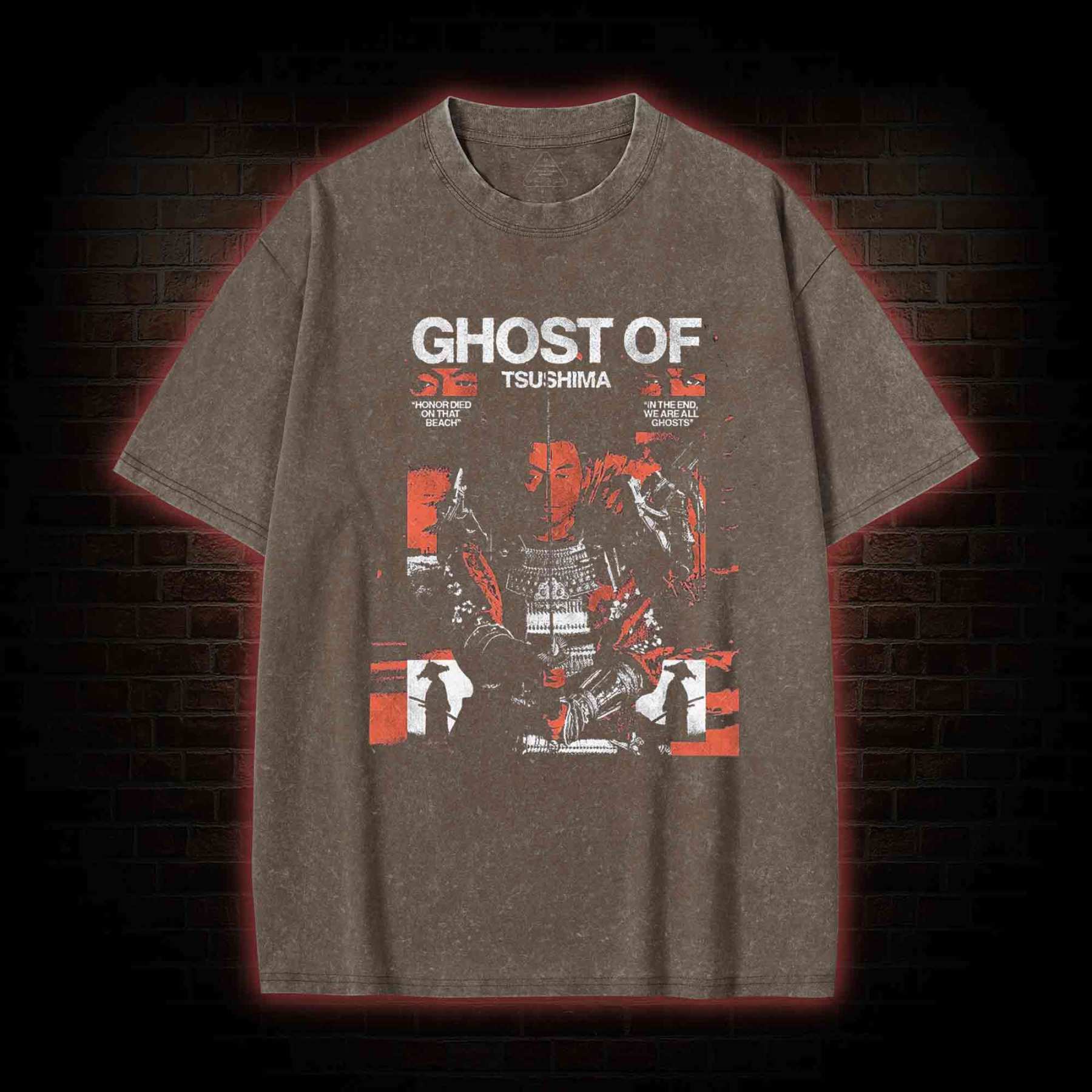 Horror Died on that Beach Washed T-shirt