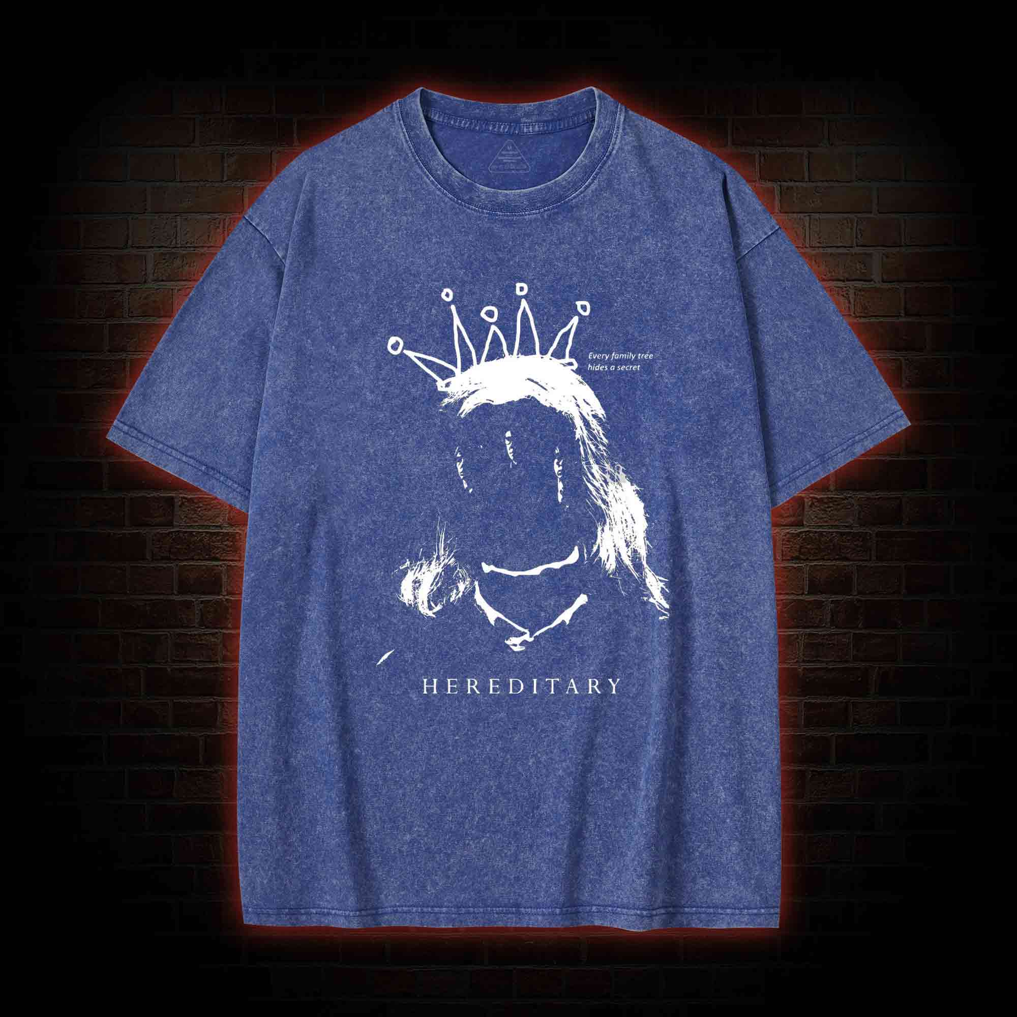 Horror Every Family Tree Hides A Secret Washed T-shirt