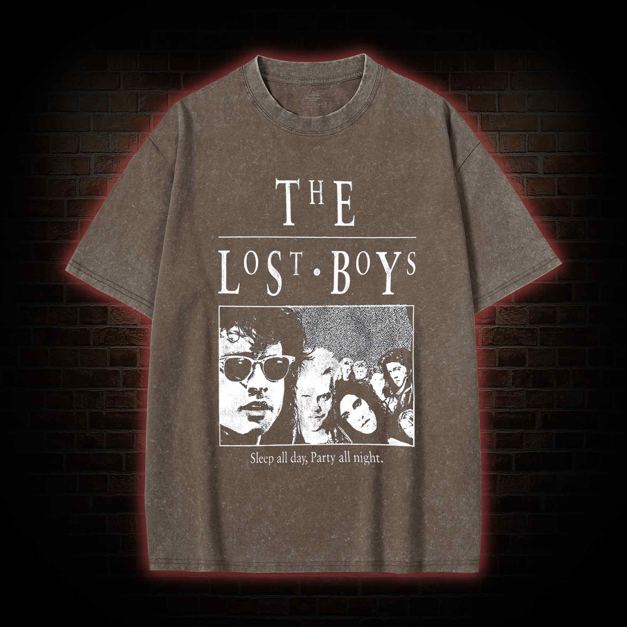 Sleep All Day Party All Night Washed T-shirt