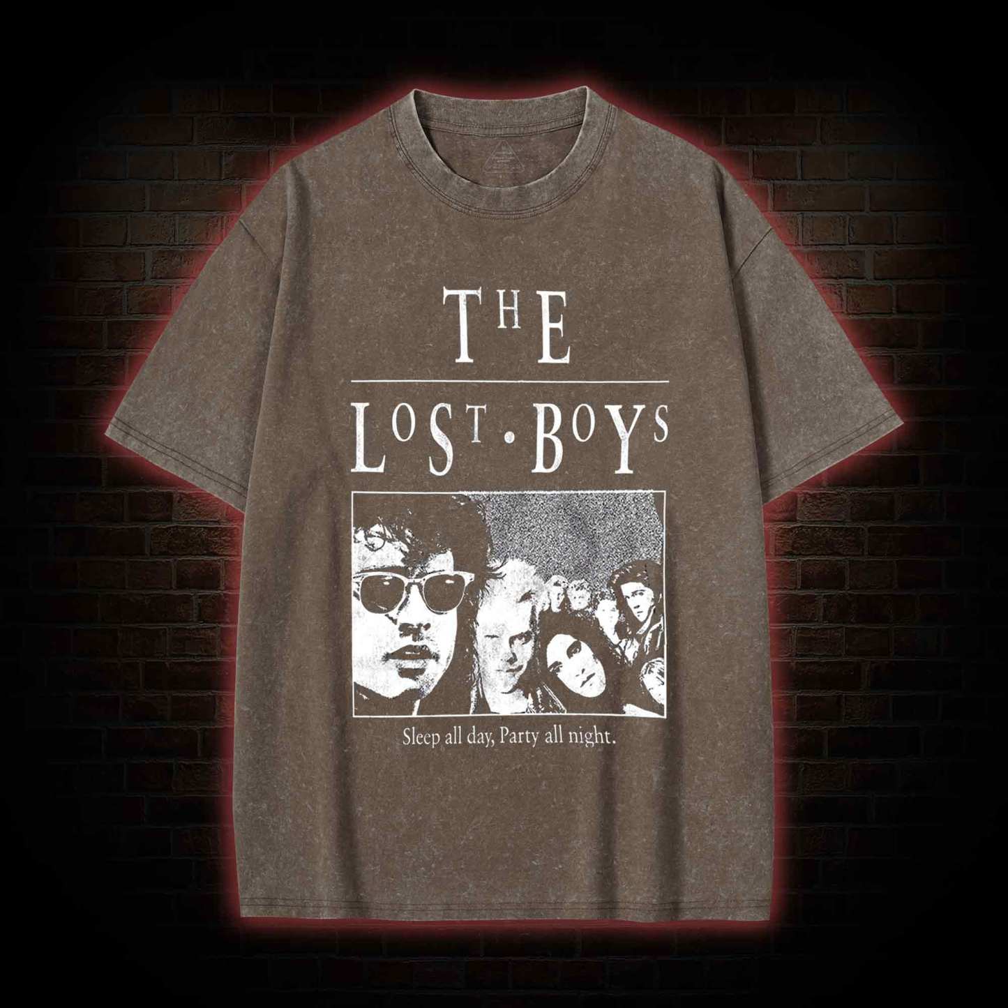 Sleep All Day Party All Night Washed T-shirt