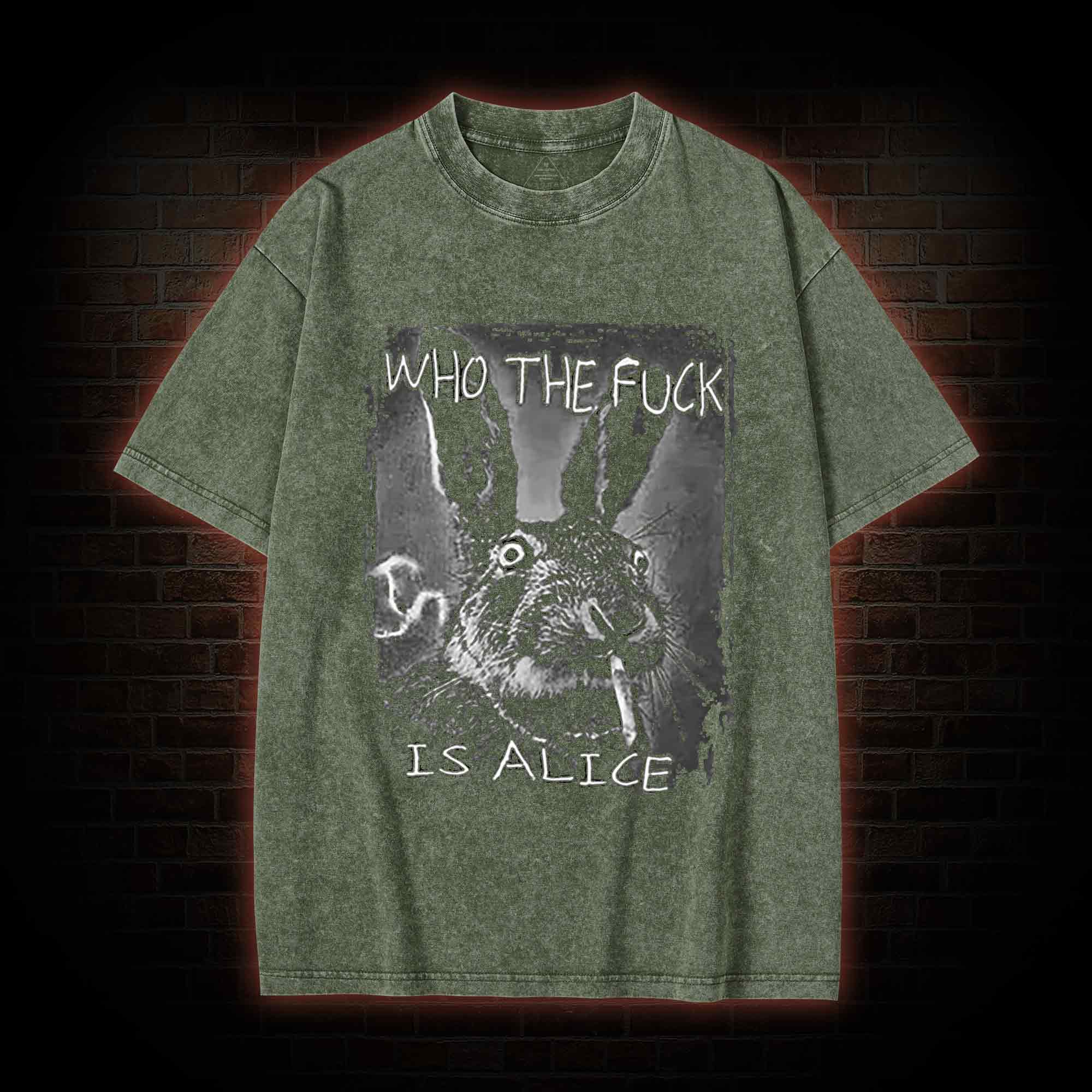 Who the Fxxk is Alice Washed T-shirt