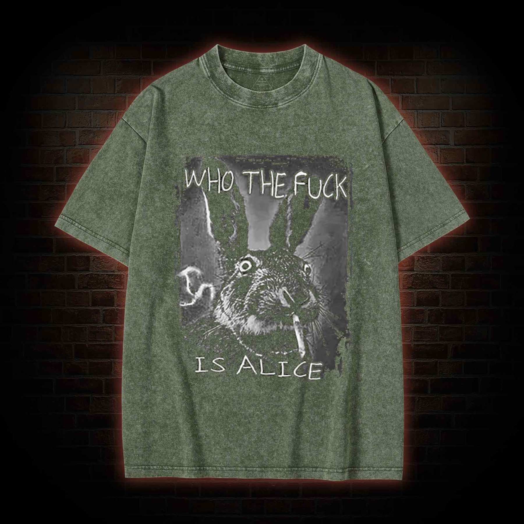 Who the Fxxk is Alice Washed T-shirt