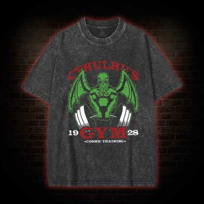 Cthulhu's Gym Washed T-shirt