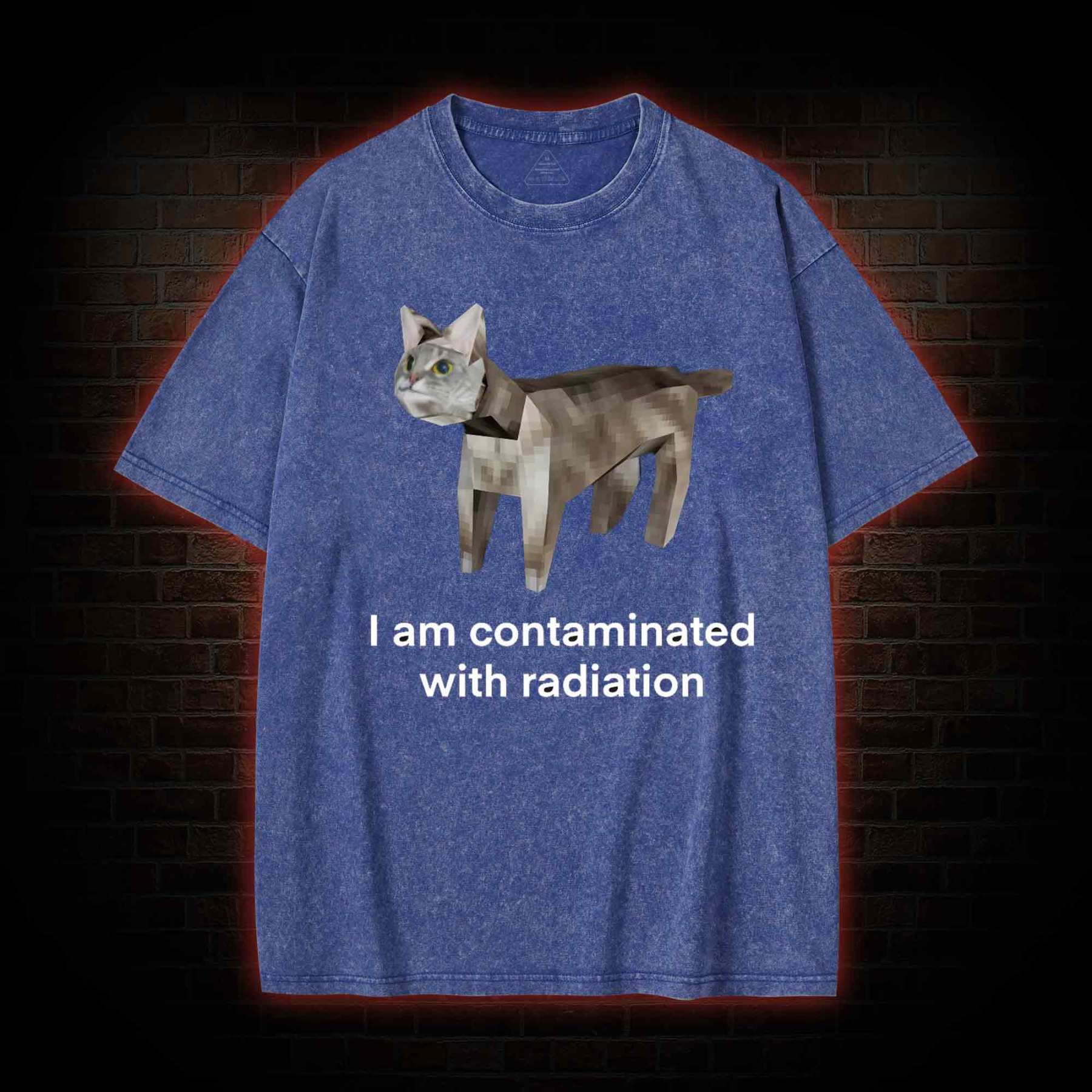 I am Contaminated with Radiation Washed T-shirt