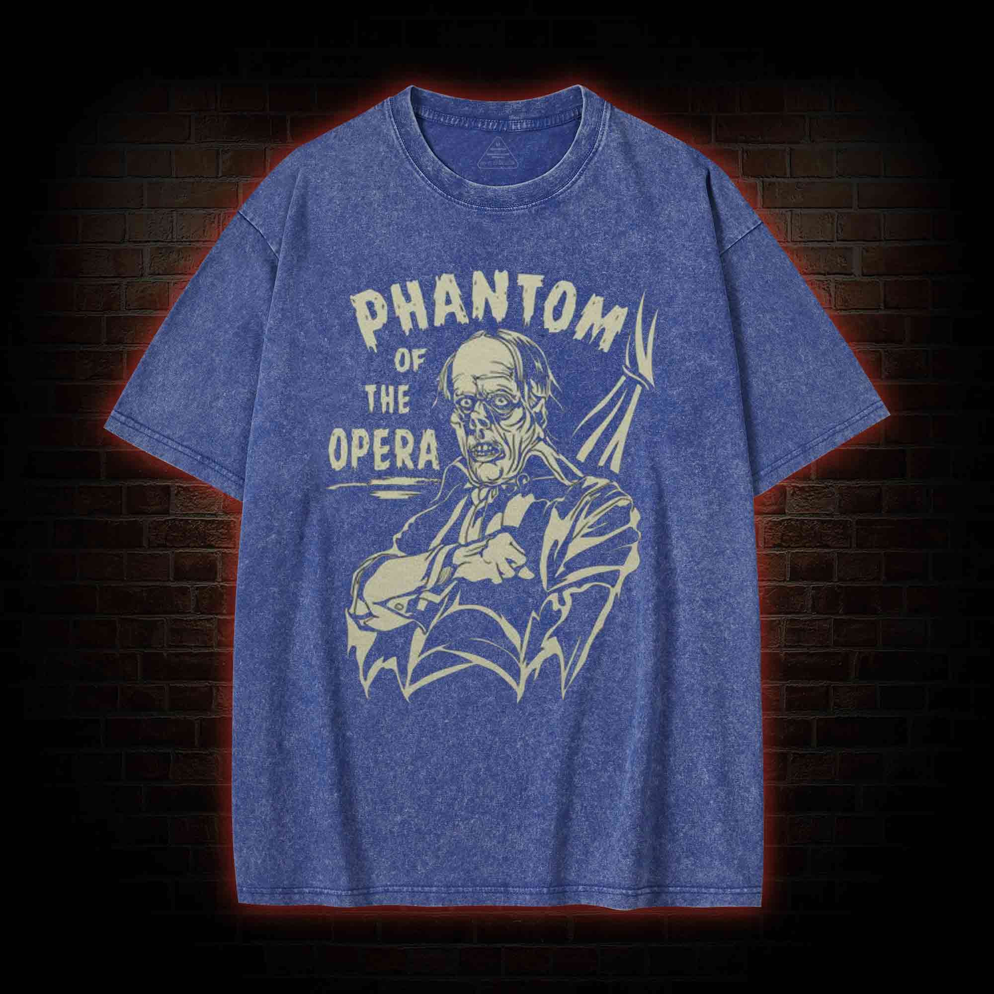 Black Phantom of the Opera Washed T-shirt