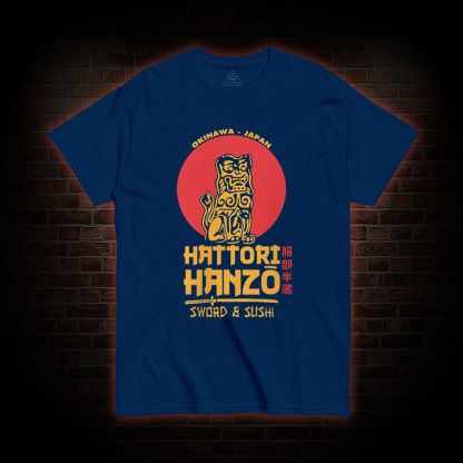 Hattori Hanzo Sword and Sushi T-shirt