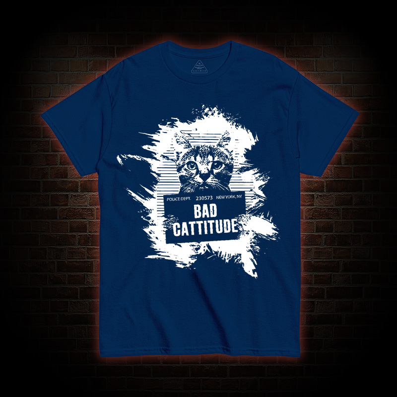 Mugshot Cat Fun Vintage T-Shirt