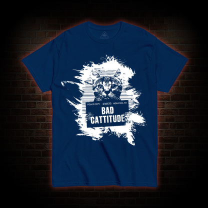 Mugshot Cat Fun Vintage T-Shirt