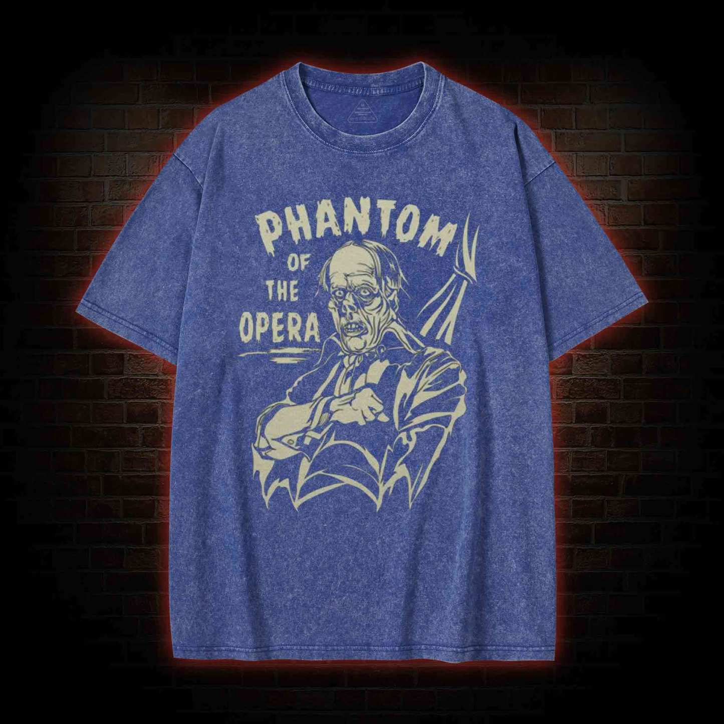Black Phantom of the Opera Washed T-shirt