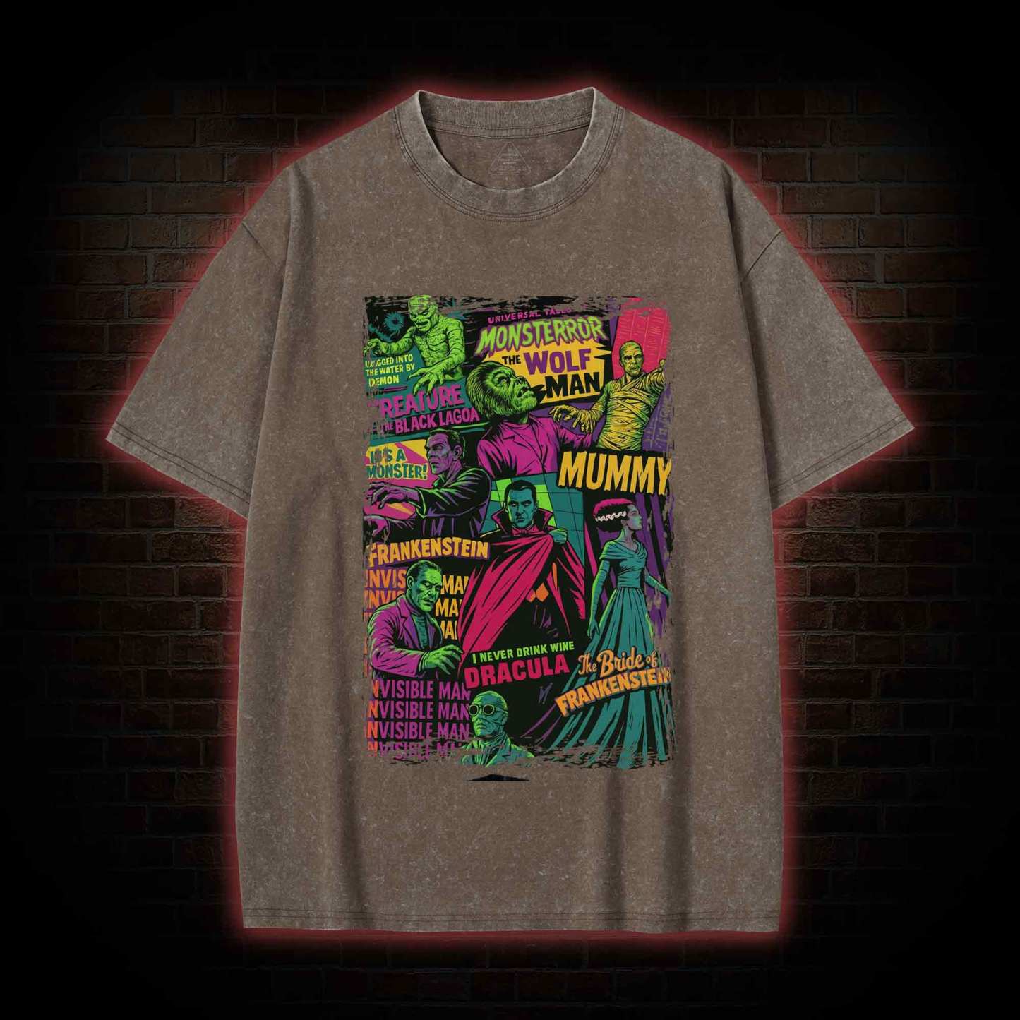 Monsters Washed T-shirt