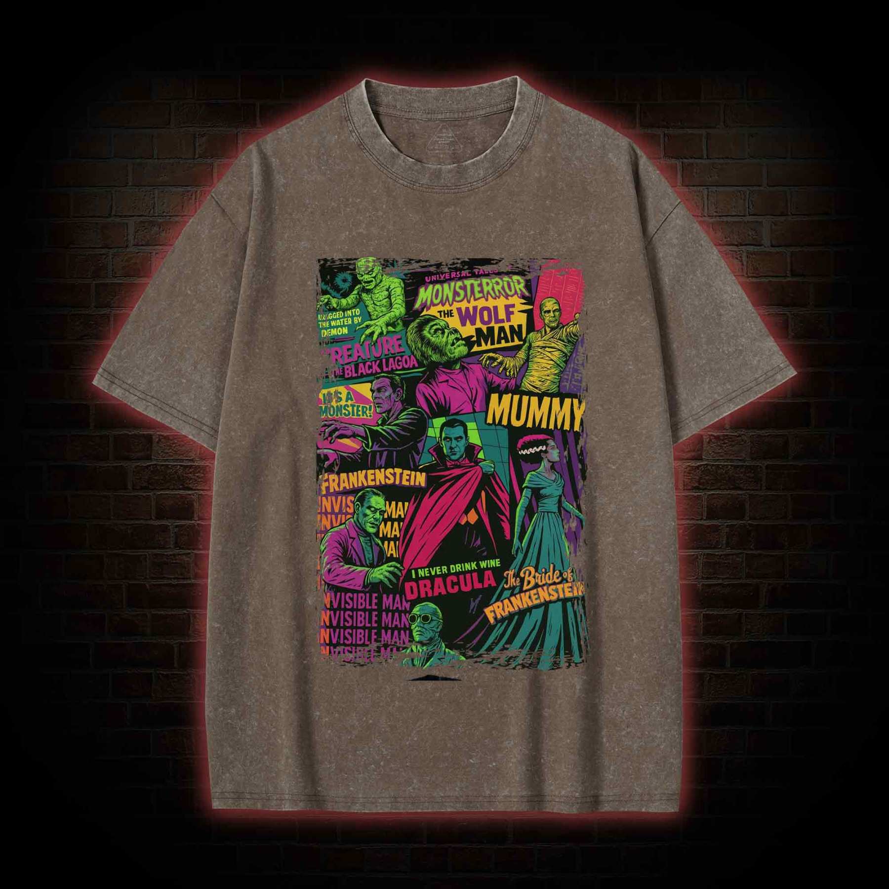 Monsters Washed T-shirt