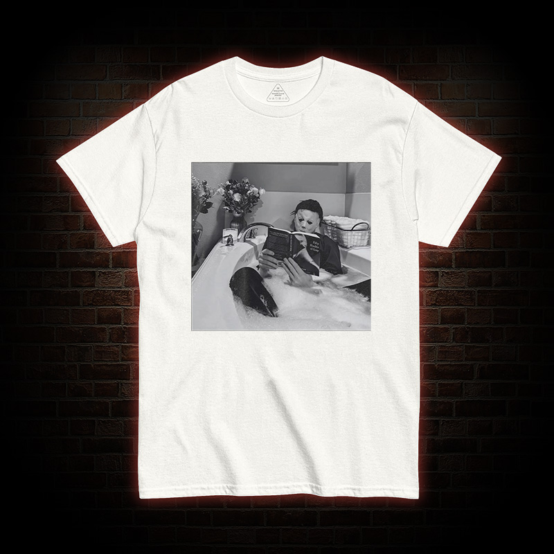 Vintage Michael Myers Bathtub Halloween Washed T-shirt