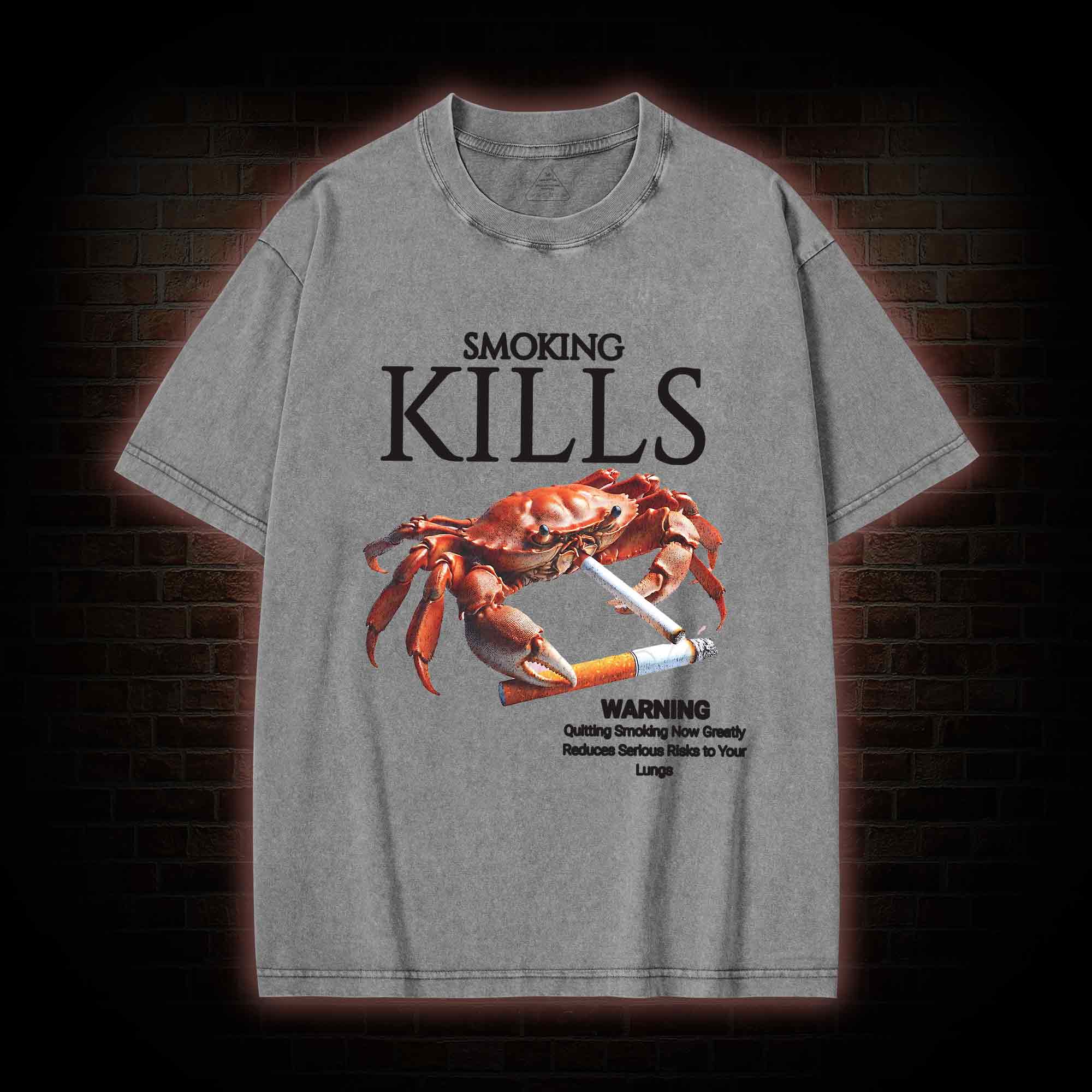 Kills Smoking Crab Washed T-shirt