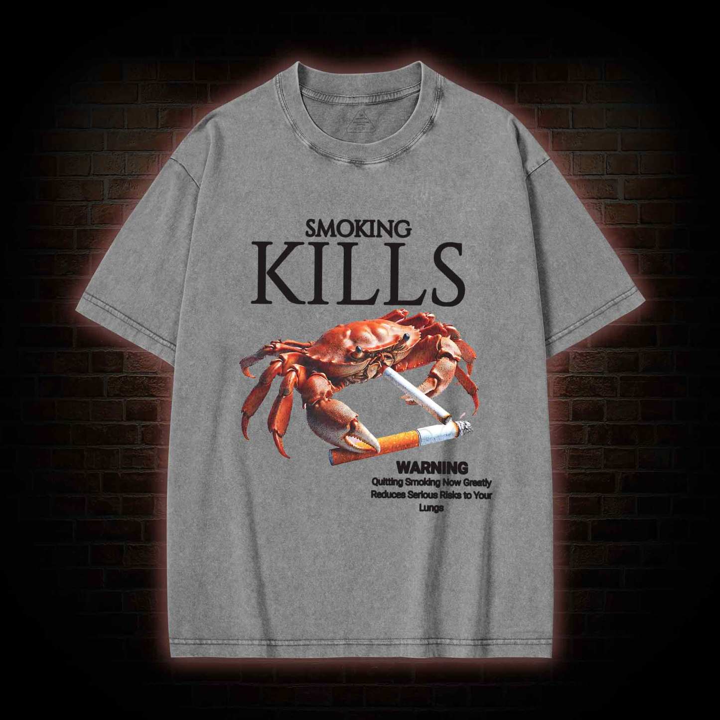 Kills Smoking Crab Washed T-shirt